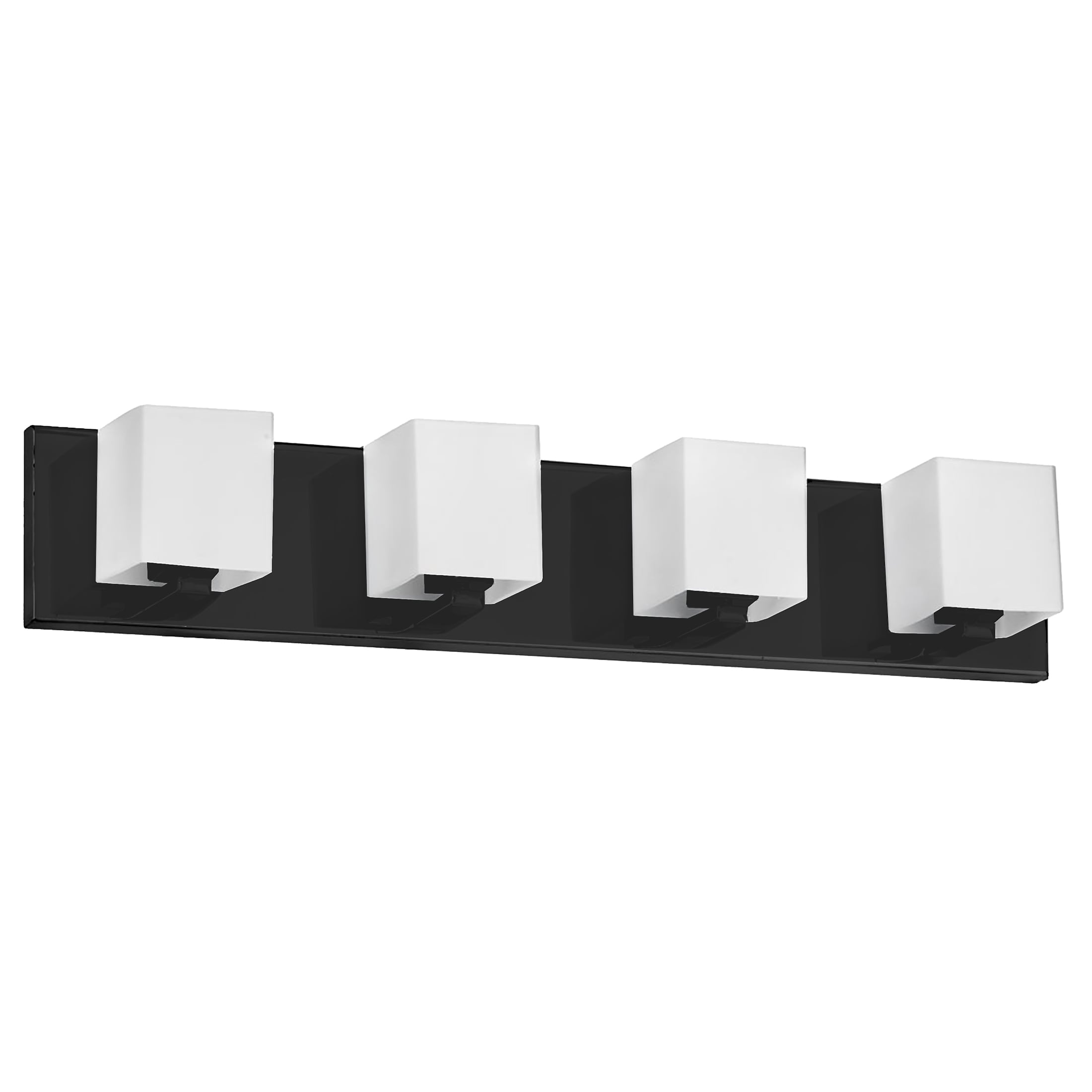 Dainolite V1230-4W-MB Verona 26-in 4 -Light Matte Black Modern/contemporary Vanity light