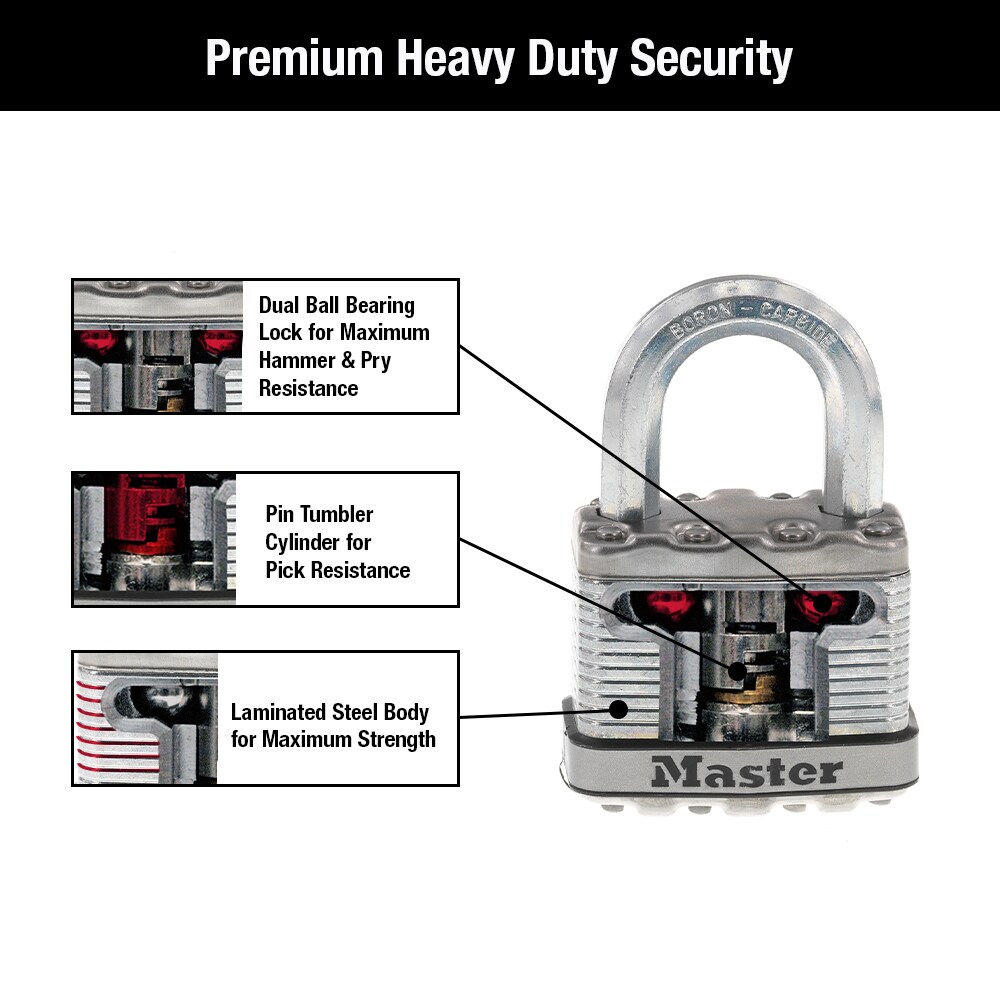 Master Lock M5XKAD Padlocks-Locks-Cables - View #5