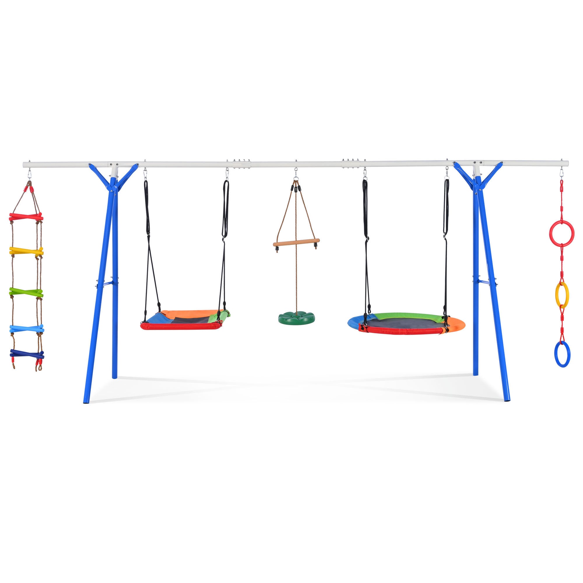 Fun Orange FUN25PS11 Kids Residential Metal Swing set with 4 Swings
