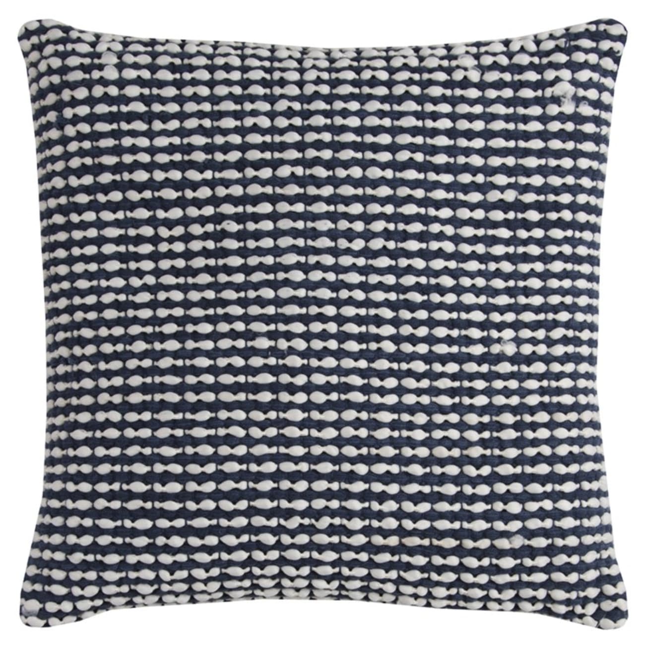 HomeRoots 4000403212 20-in x 20-in Blue and White Square Indoor Decorative Pillow