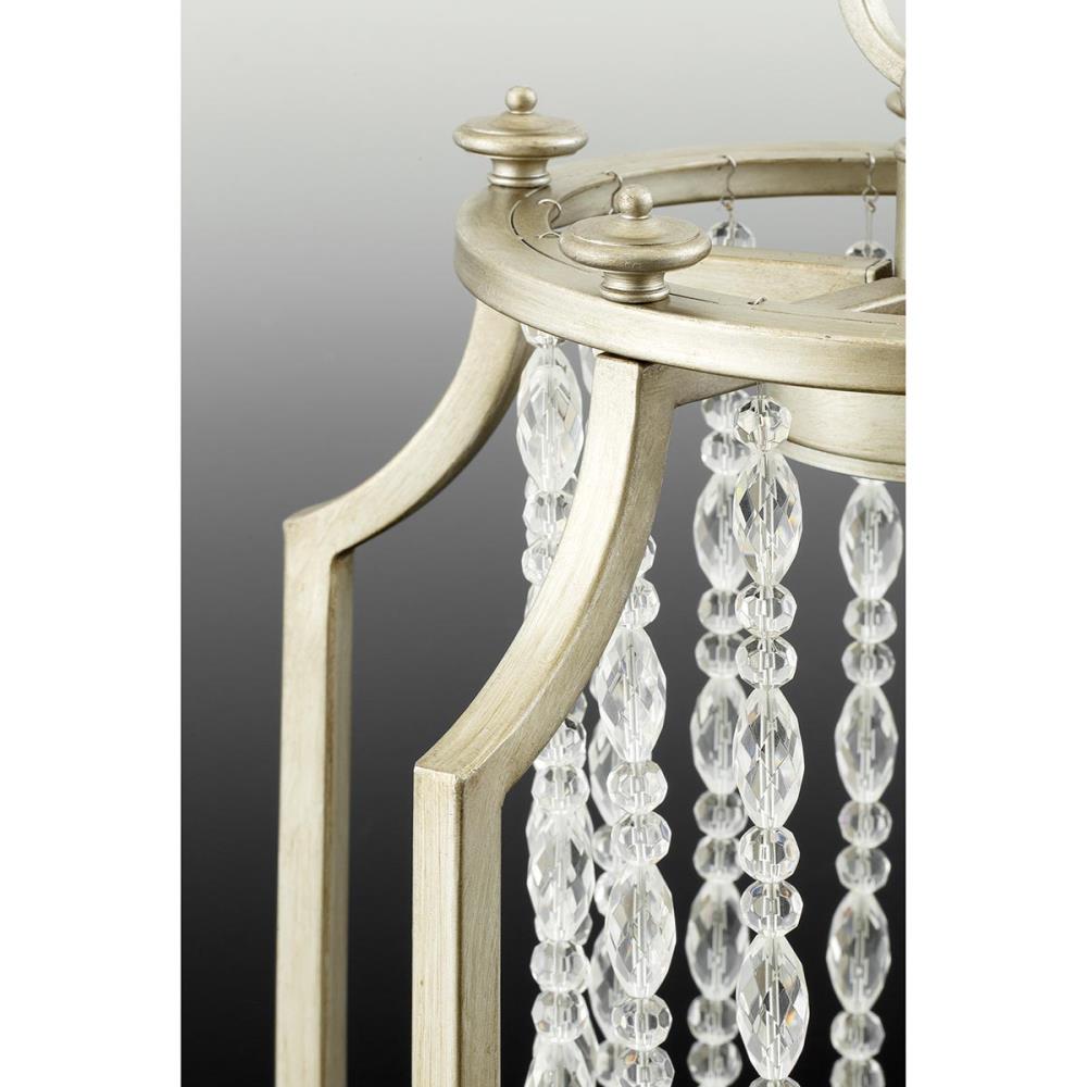 Progress Lighting Desiree Silver Ridge Glam Linear Kitchen Island Light