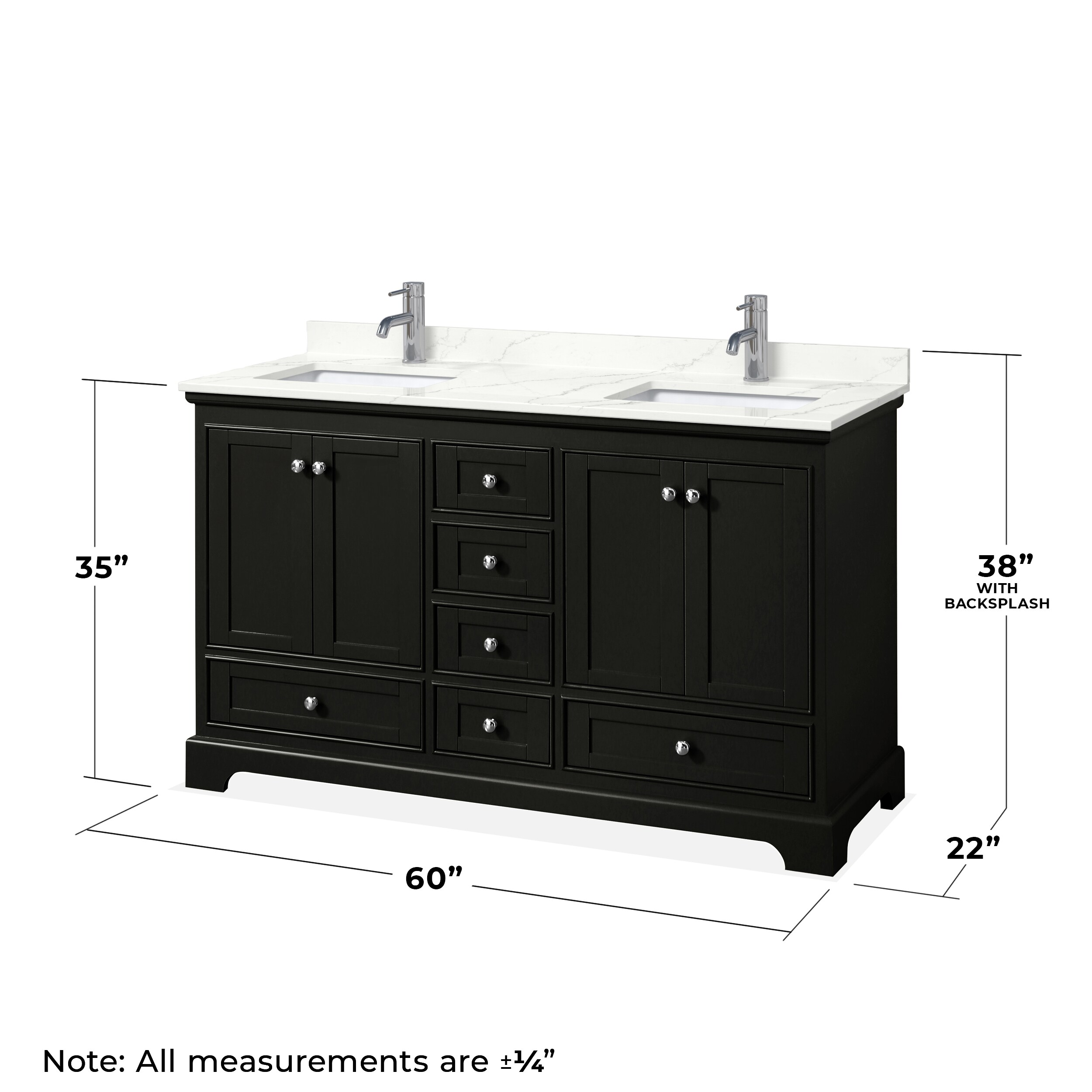 Wyndham Collection WCS202060DDEGTUNSM24 Bath-Vanity-Combo - View #5