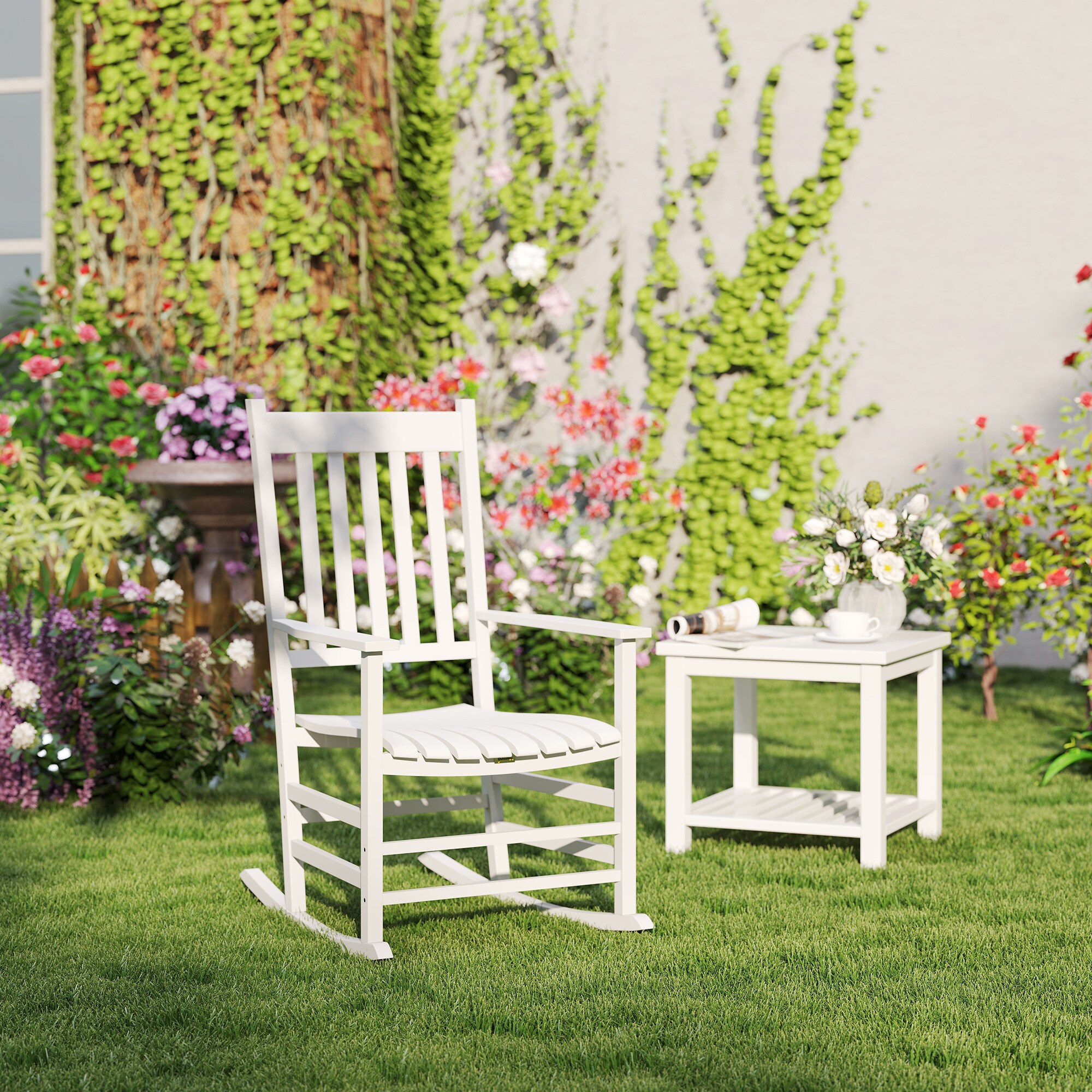 Outsunny 84A-041V01WT Patio-Chairs - View #2