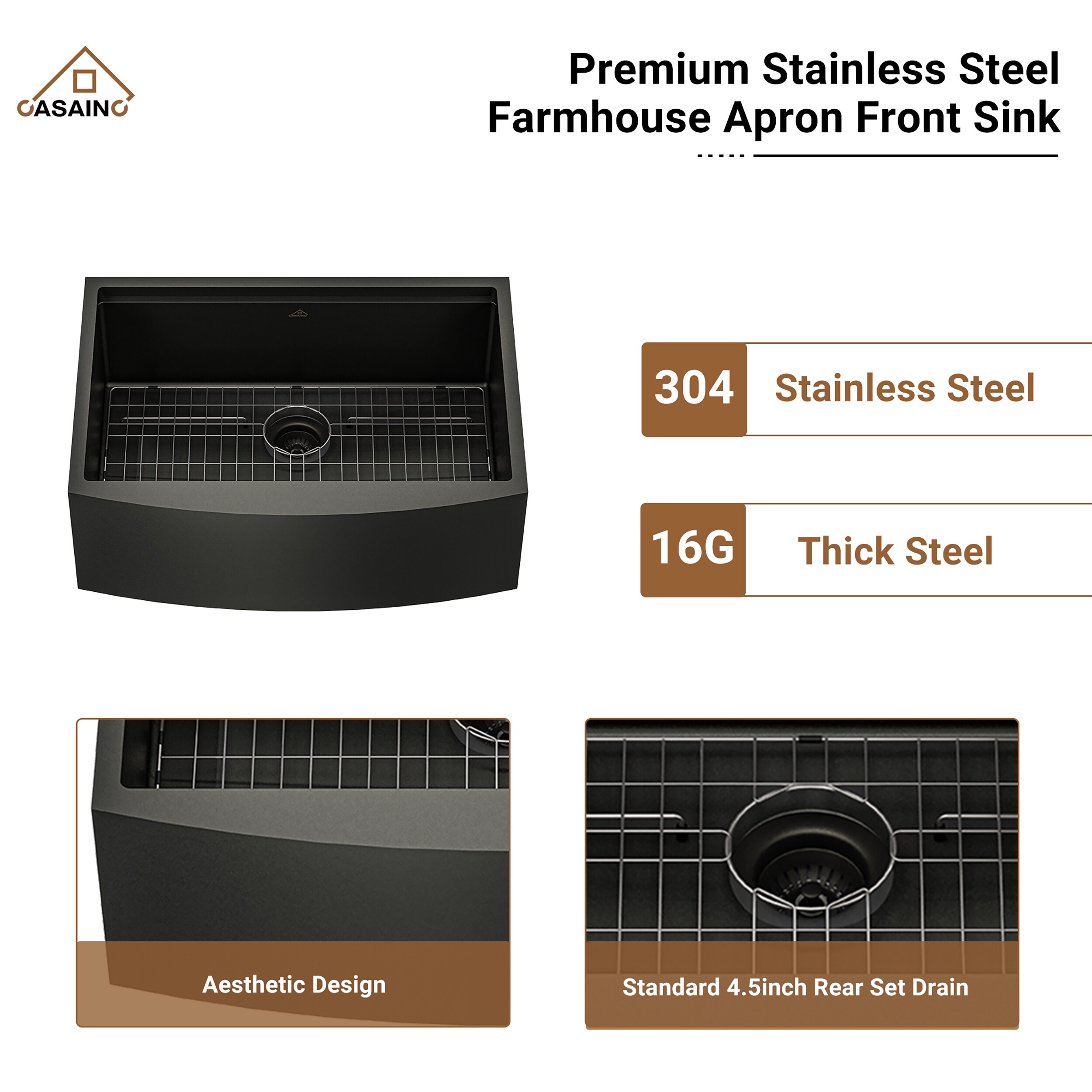 CASAINC SL-LAS3622A1 Kitchen-Sinks - View #5