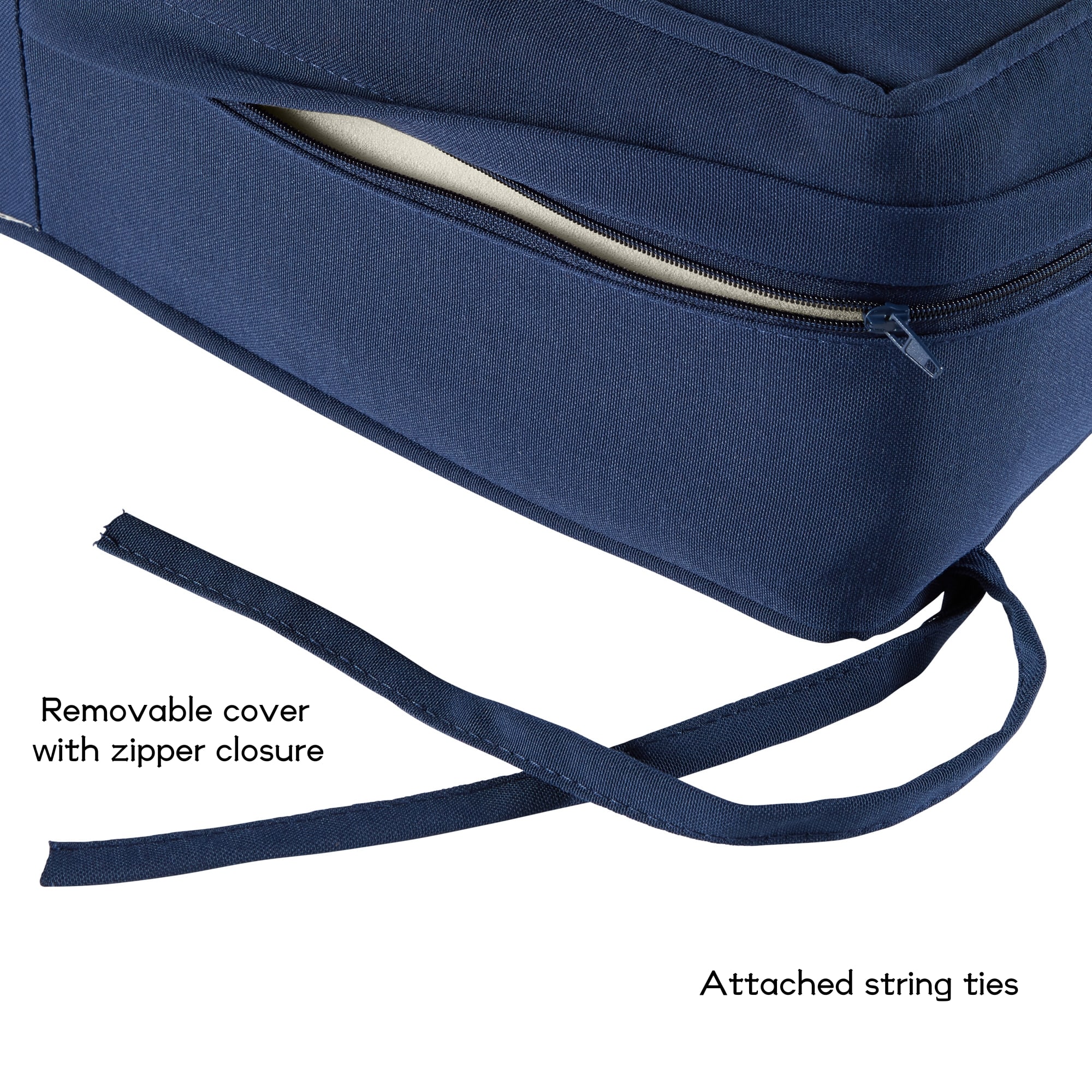 Greendale Home Fashions OC7825-NAVY Patio-Furniture-Cushions - View #5