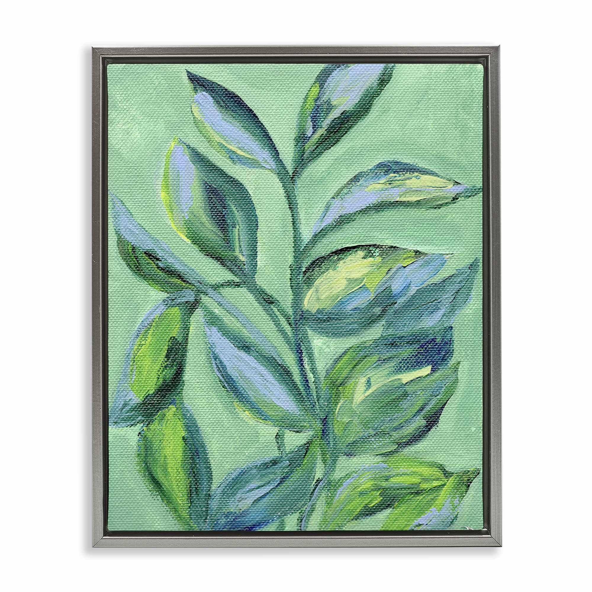 Stupell Industries BS-409-FFL-16X20 Leafy Plant Foliage Floating Frame design by Nikita Jariwala