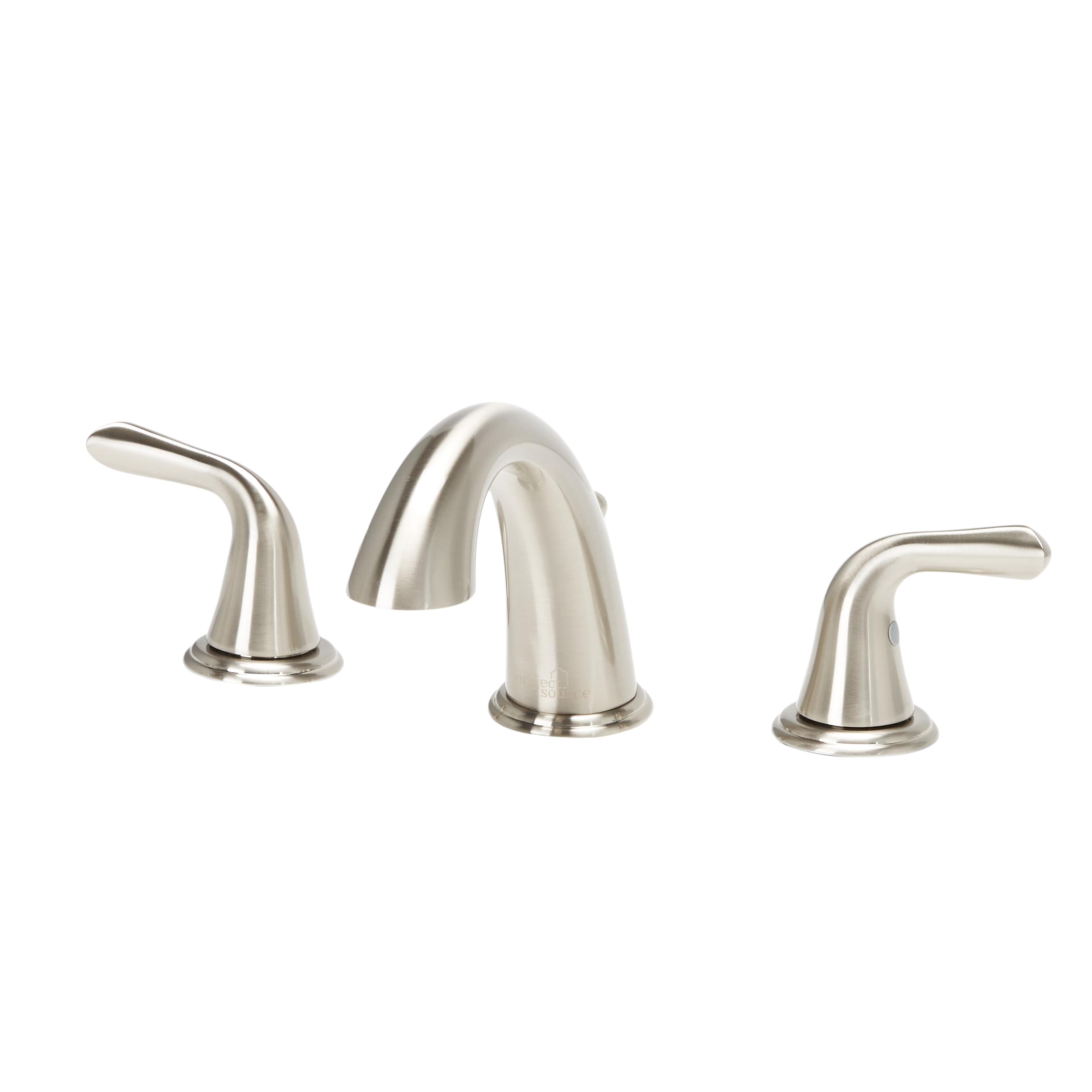 Project Source Dover Brushed Nickel 2-handle Widespread WaterSense Mid ...