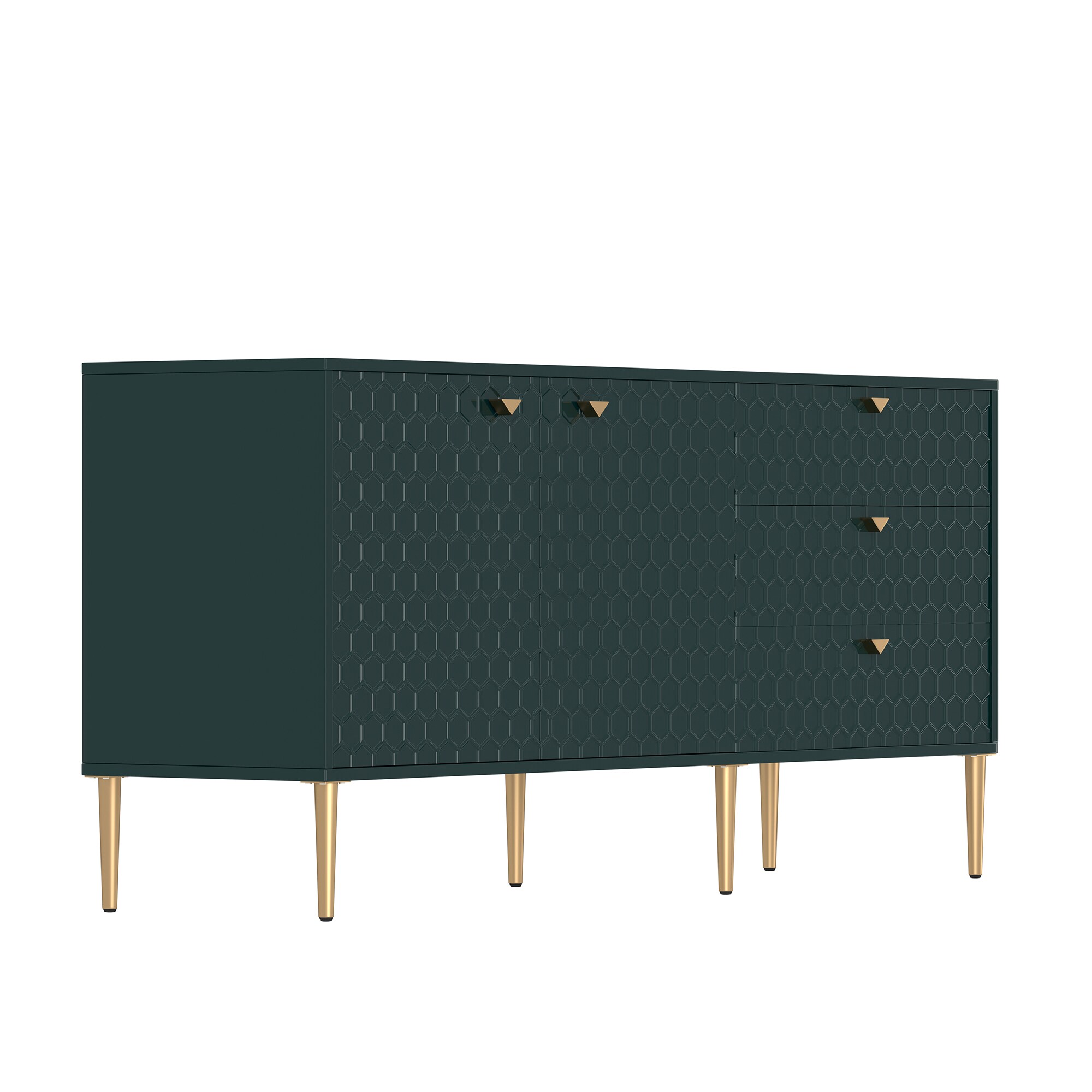 Clihome Modern/Contemporary Green Tv Cabinet (Accommodates TVs up to 60-in)