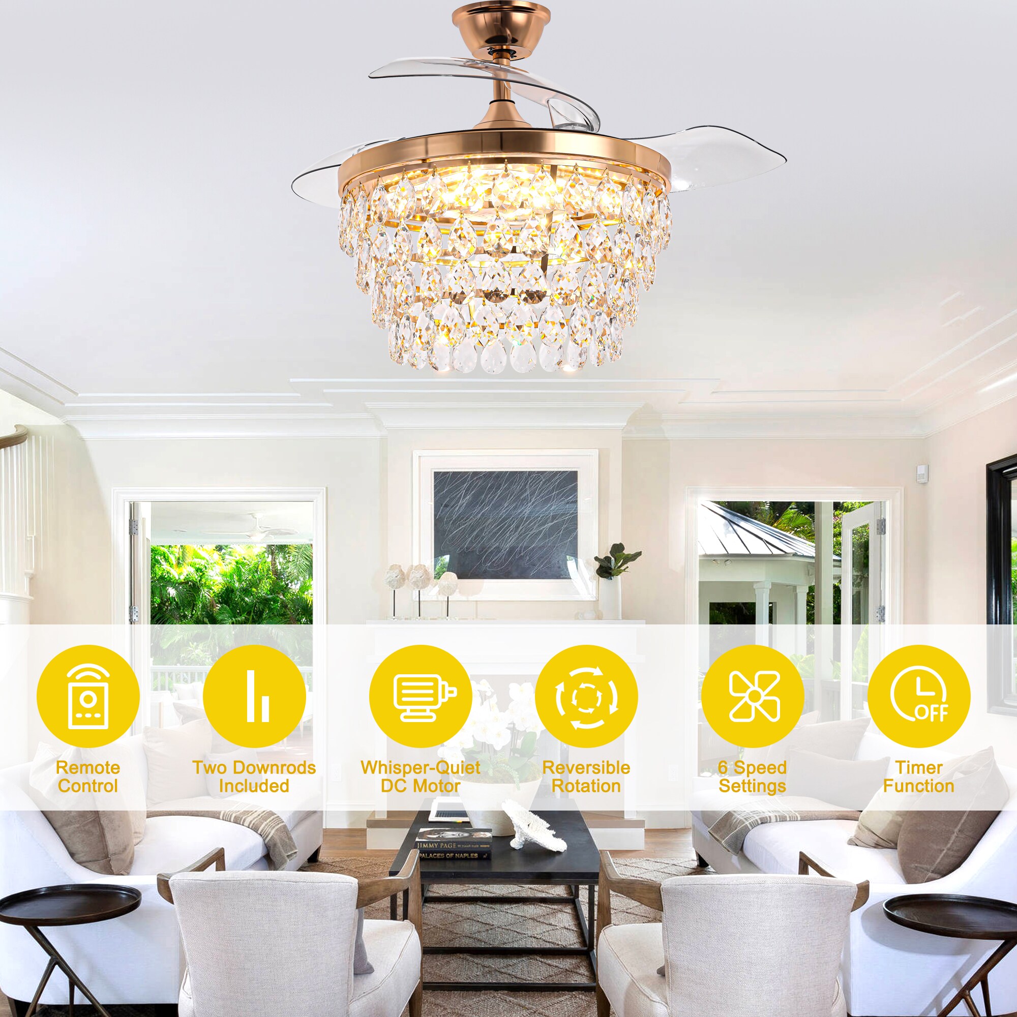 Oaks Decor DC4270OKEL-G Ceiling-Fans - View #8