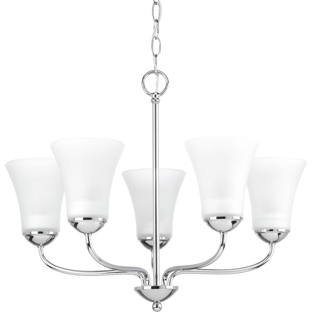 Progress Lighting P4770-15 Classic 5 -Light Polished Chrome Traditional For Use in Bedrooms, Dining Rooms, Foyers, Kitchens, Living Rooms Chandelier