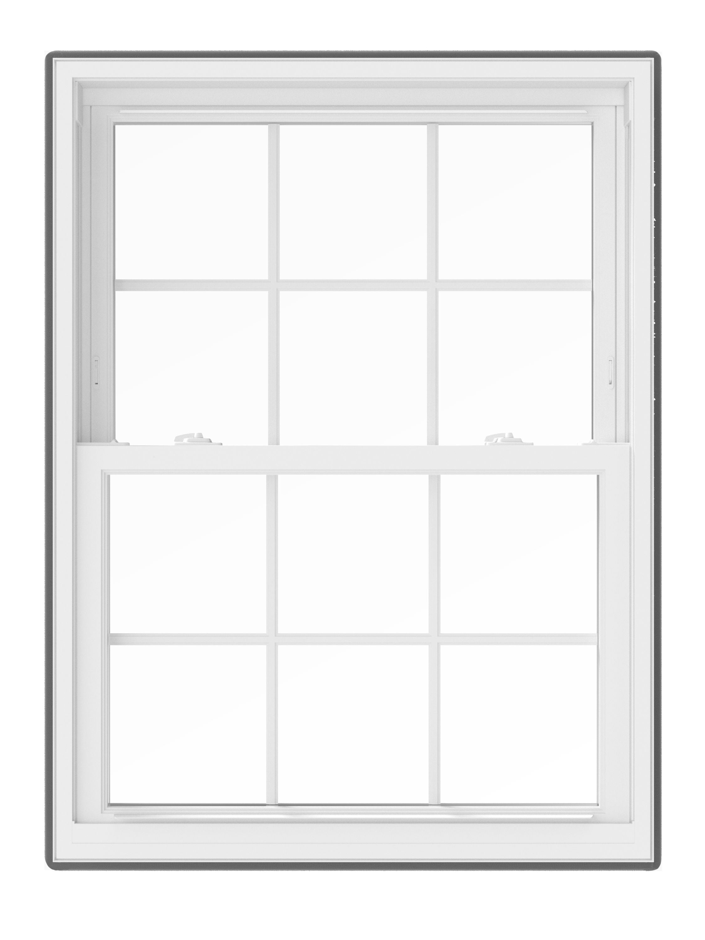 Pella 150 Series Replacement 30-1/2-in x 61-1/2-in White Vinyl Dual-pane Double Hung Window Full Screen Included