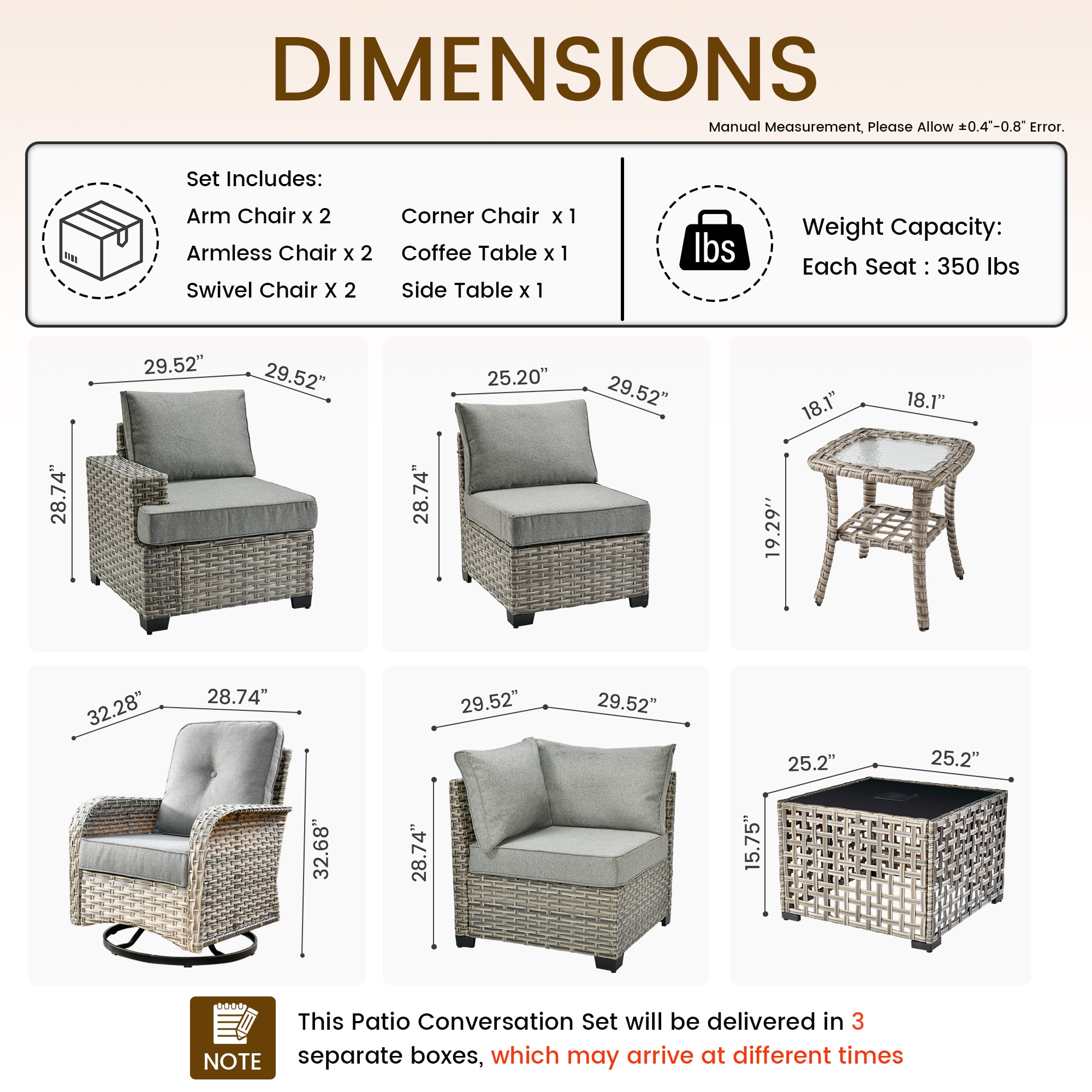 Pouuin SVYZBS200-9 Patio-Sofas-Daybeds - View #2