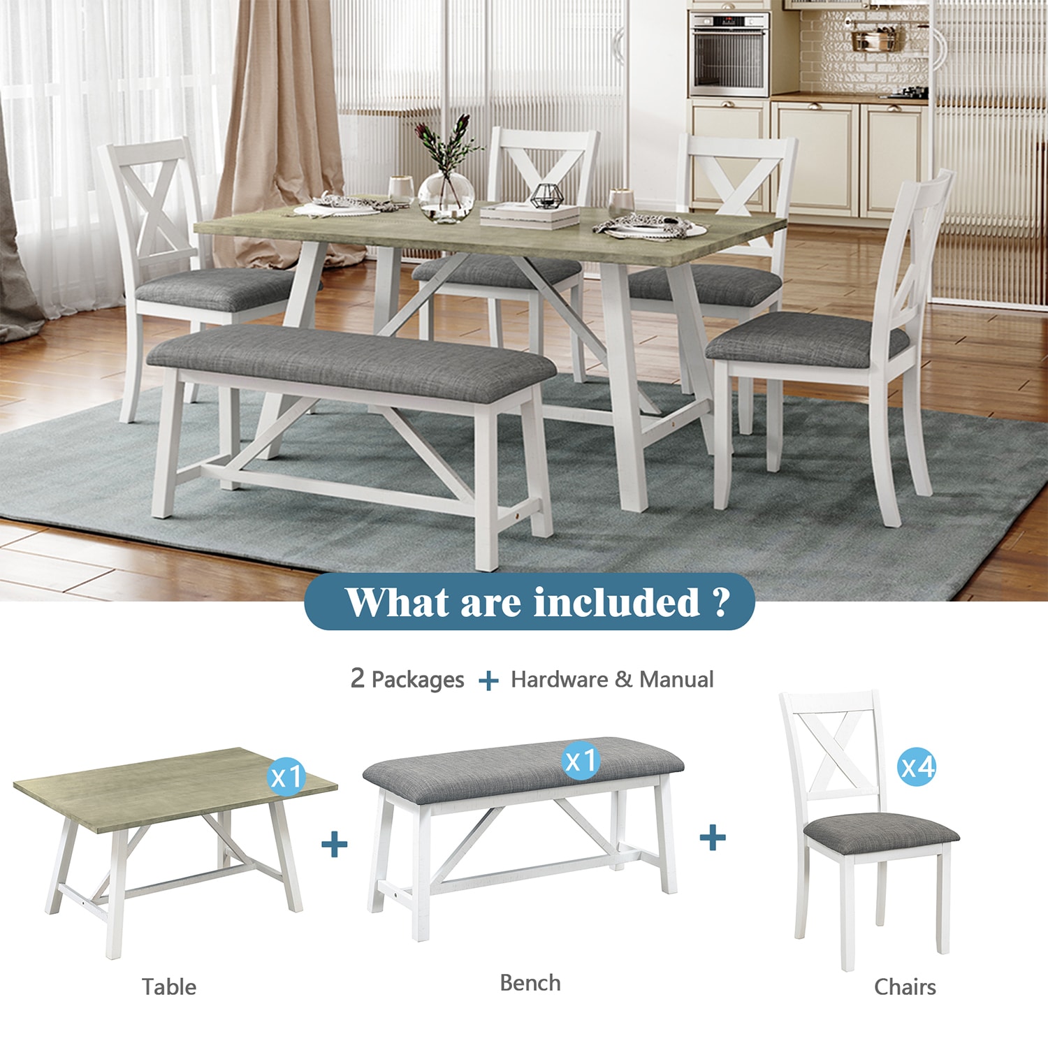 SINOFURN SYA010213WT Dining-Sets - View #18