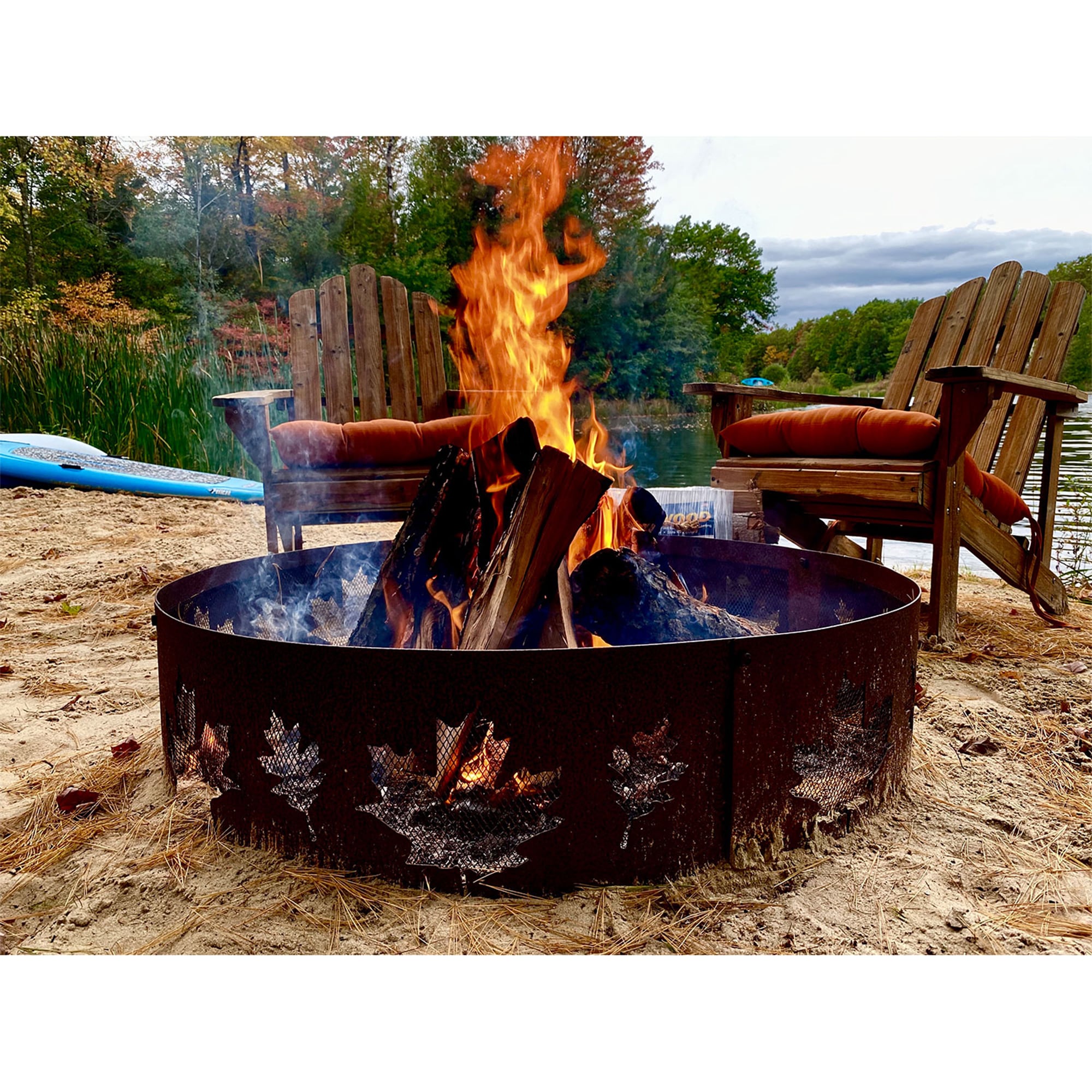 TimberTote Premium Natural Hardwood Firewood Bundle 20.2 lb Fire