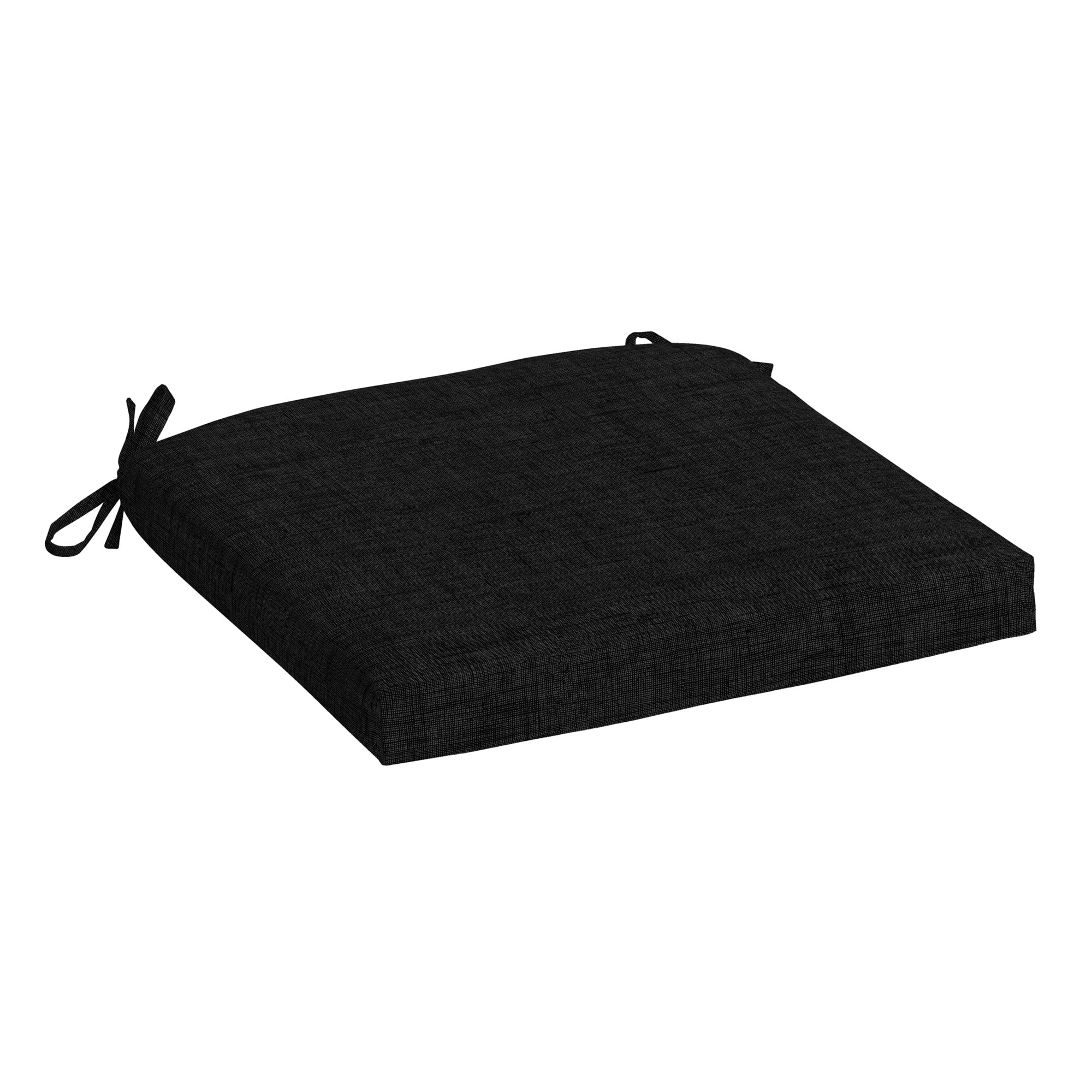 ARDEN ZM13362B-D9Z1 18-in x 19-in Black Leala Texture Patio chair cushion