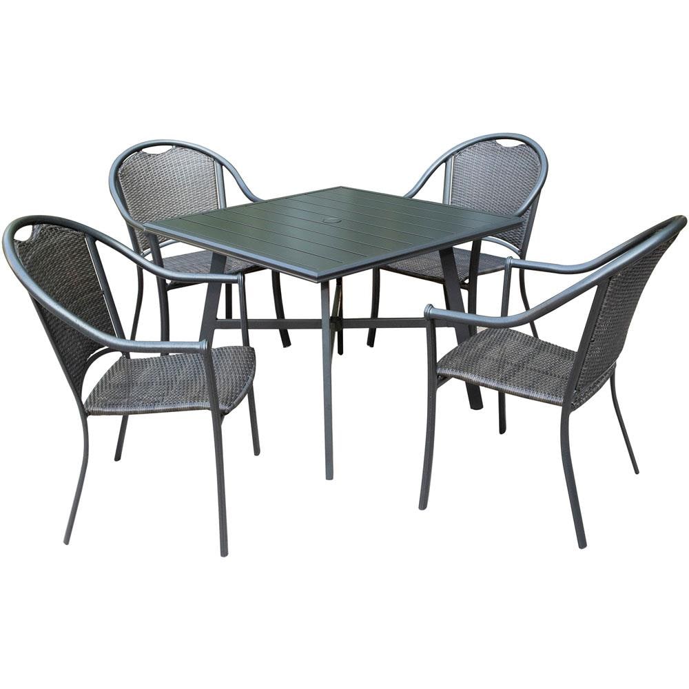 Hanover BAMDN5PCS Bambray 5-Piece Patio Conversation Set