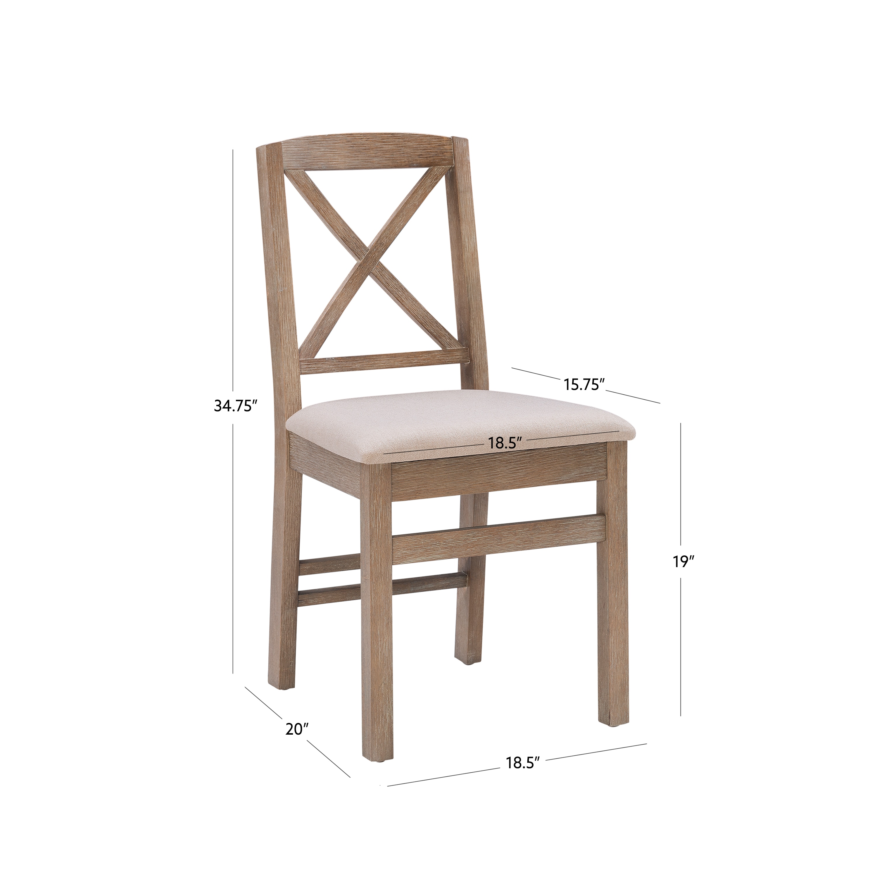 Linon LOWES1962 Dining-Chairs - View #6