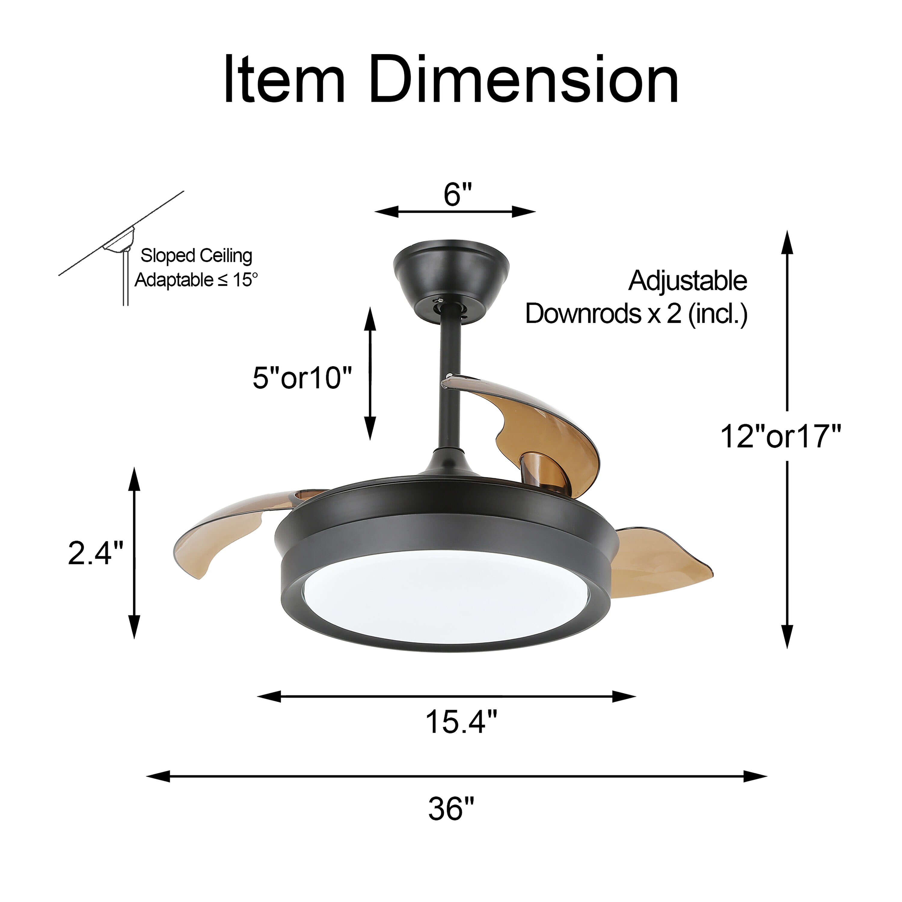 Bella Depot BD3605-B Ceiling-Fans - View #10