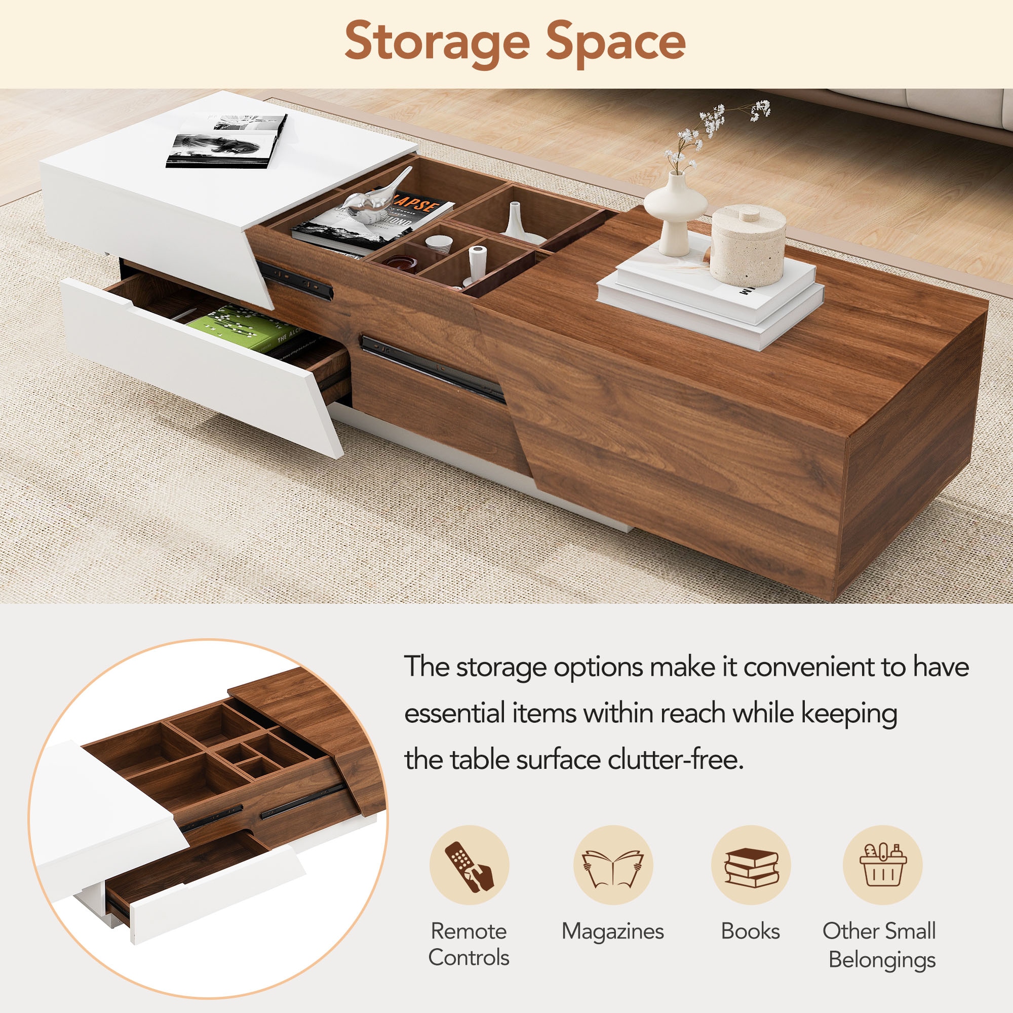 ModernLuxe L-WF308184AAD Coffee-Tables - View #5