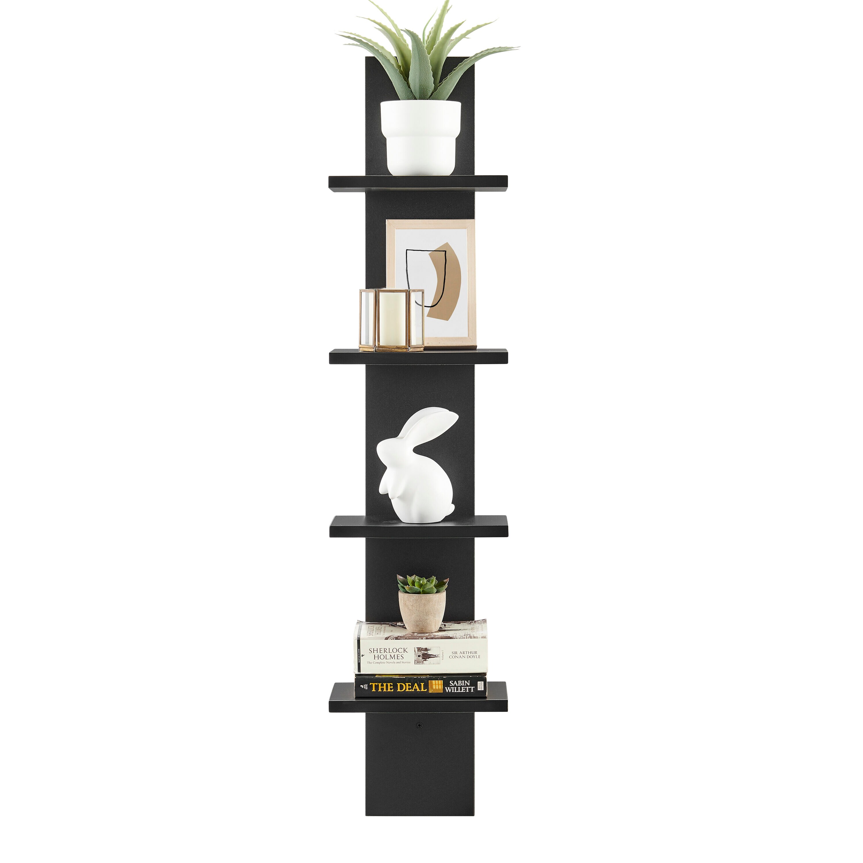 Danya B. QBA2248BK Wall-Mounted-Shelving - View #11