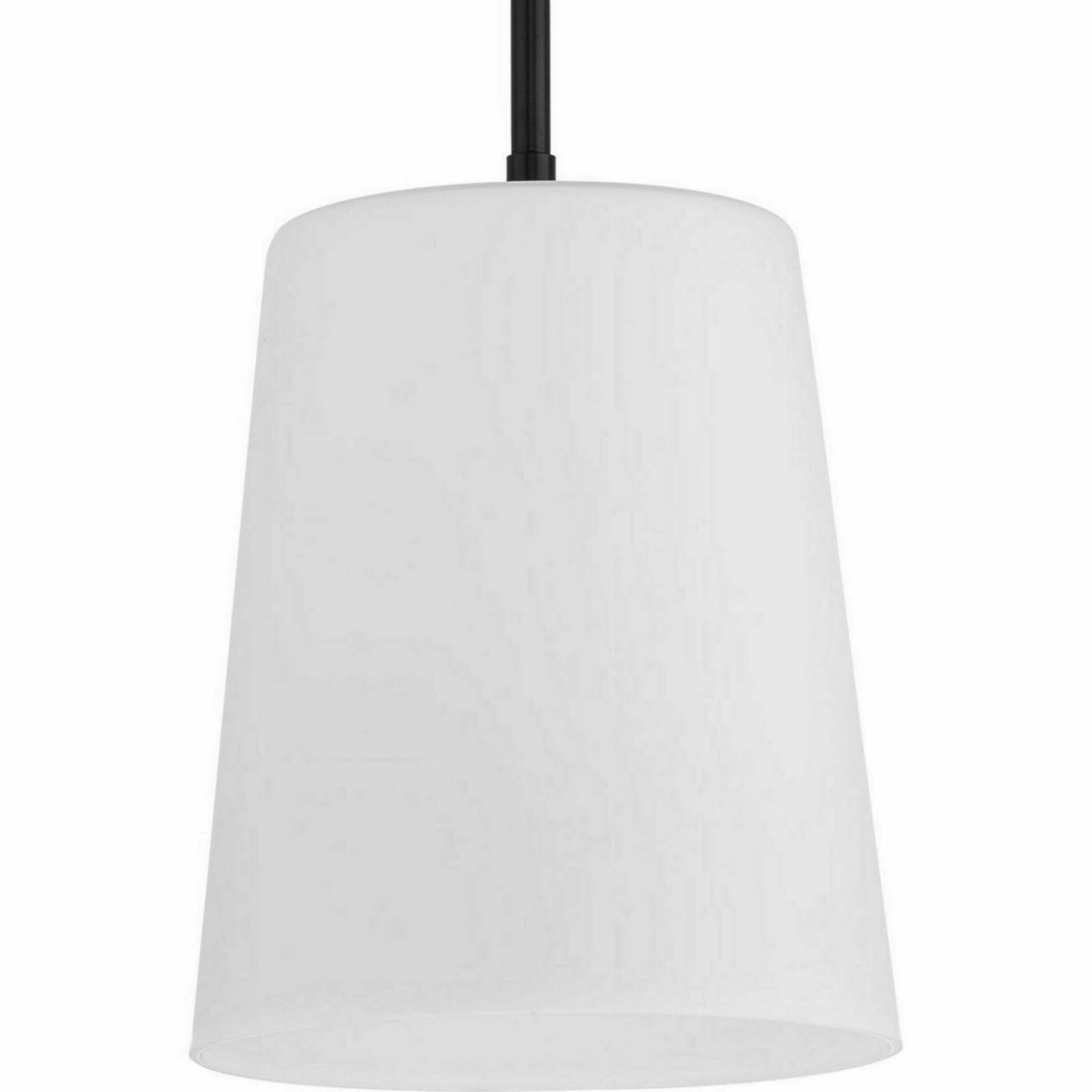 Clarion Matte Black Glass One-Light Pendant