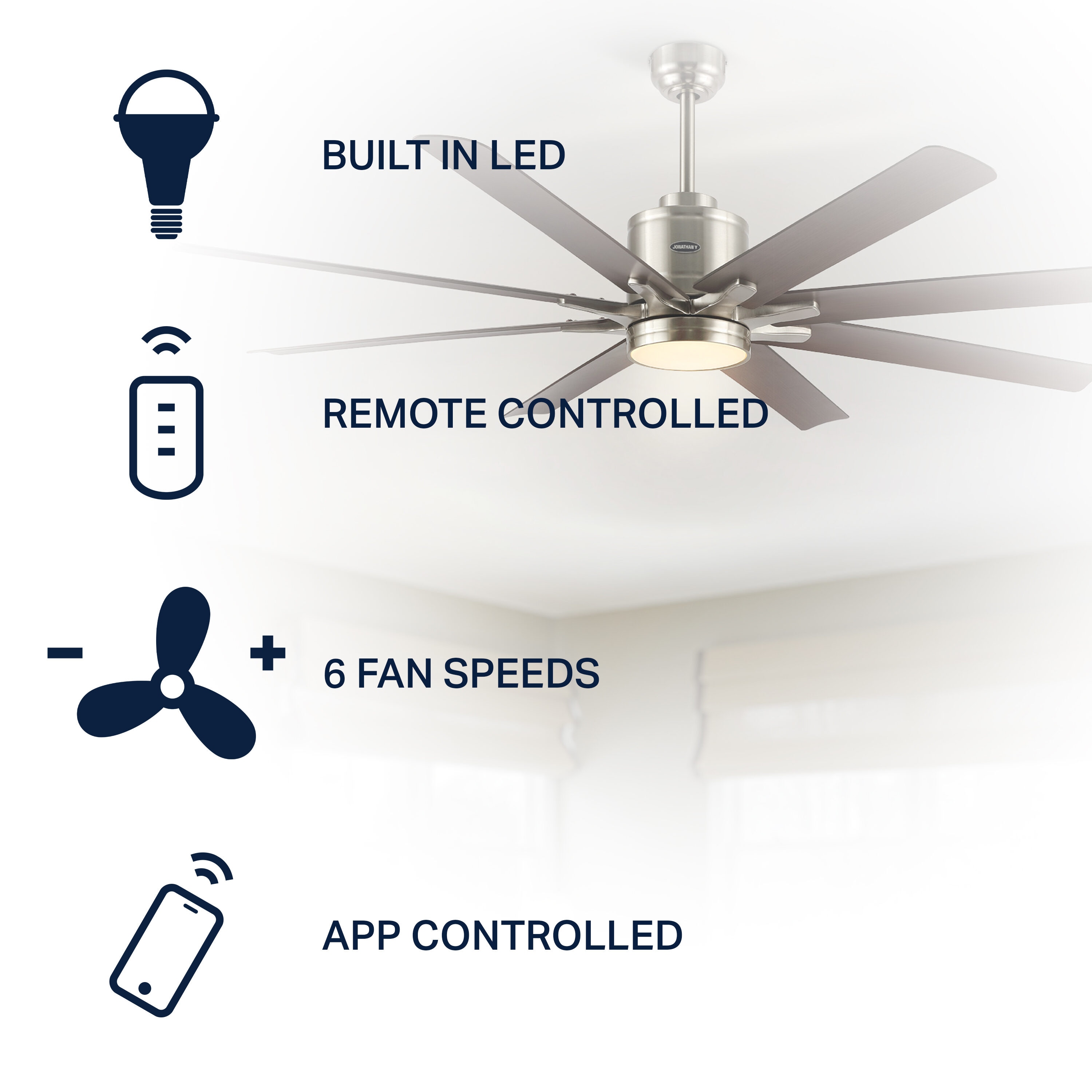 JONATHAN  Y JYL9712C Ceiling-Fans - View #3