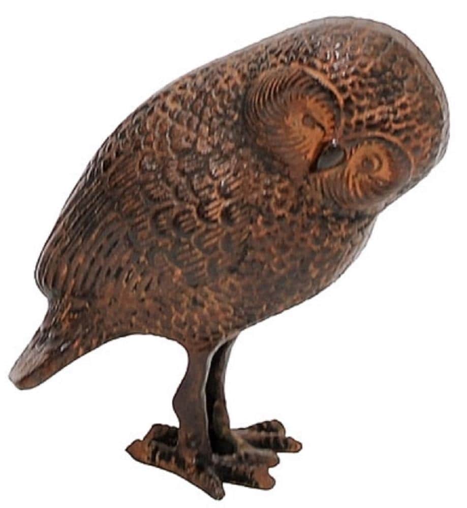 Minuteman International OWL-01 6.75-Inches H x 3.5-Inches W Bronze Animal Garden Statue