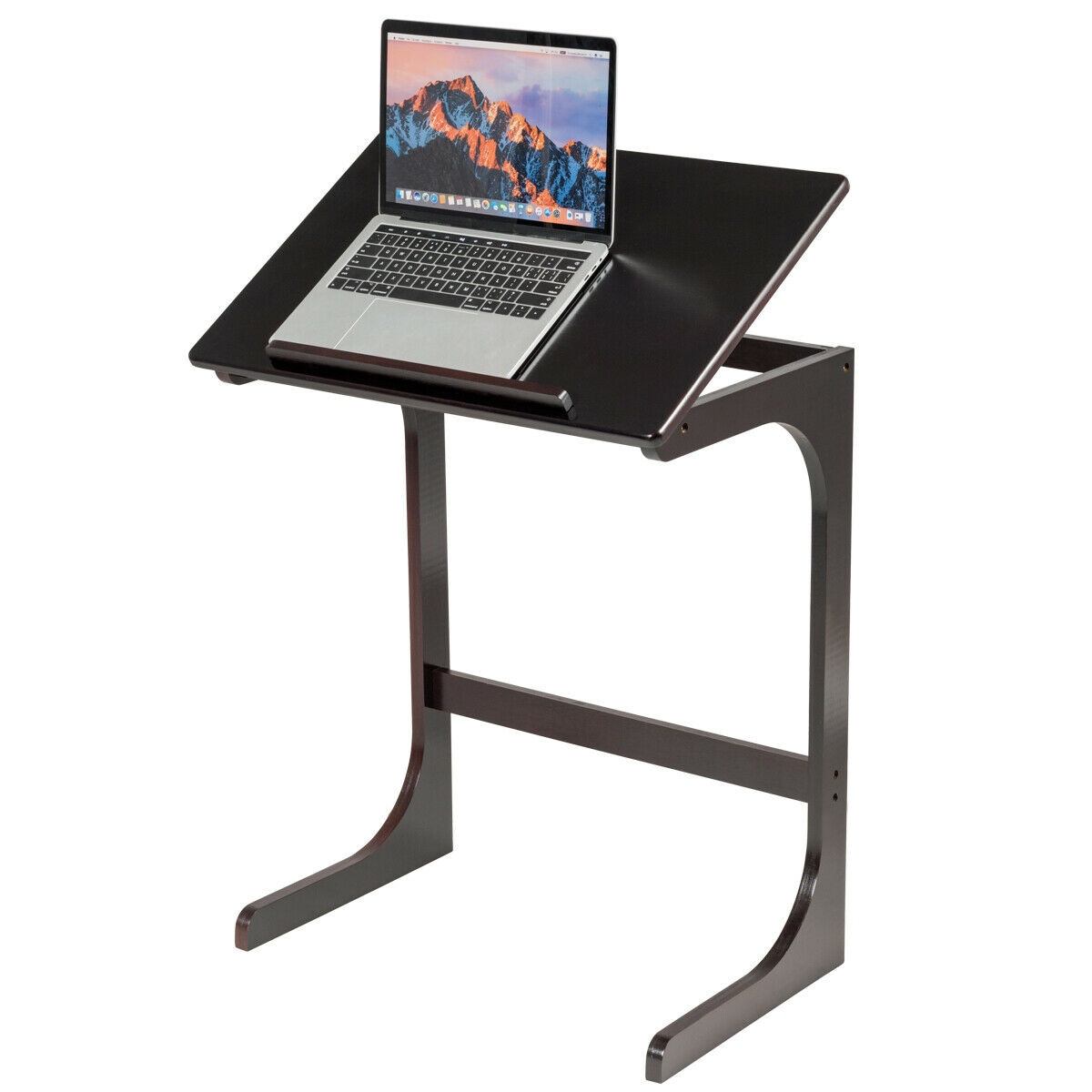 LIVIZA OUG63922BN 23.5-Inches W x 27.5-Inches H Brown Wood Rectangular Casual End Table Assembly Required