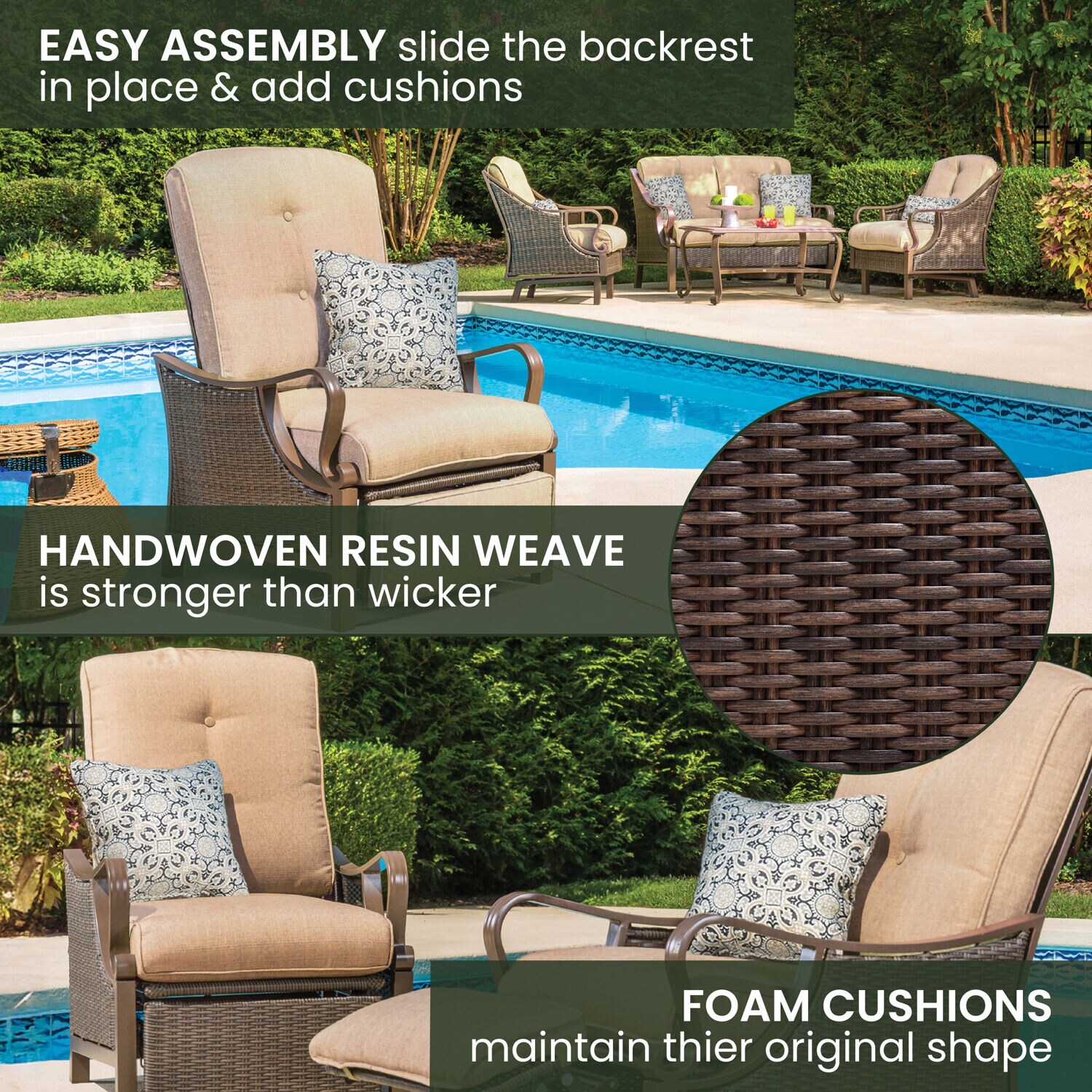Hanover VENTURAREC-TAN Patio-Chairs - View #6