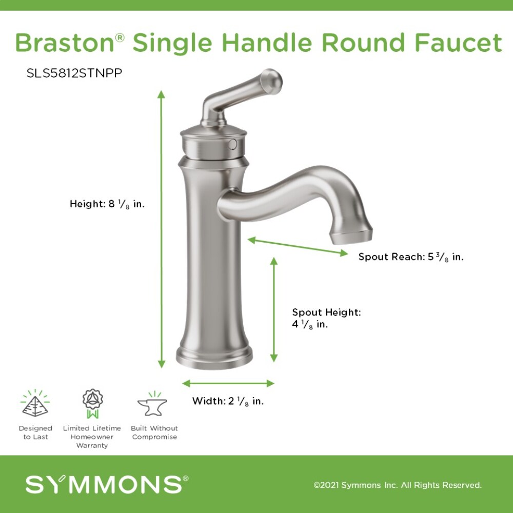 Symmons SLS5812STNPP Lavatory-Faucets - View #3