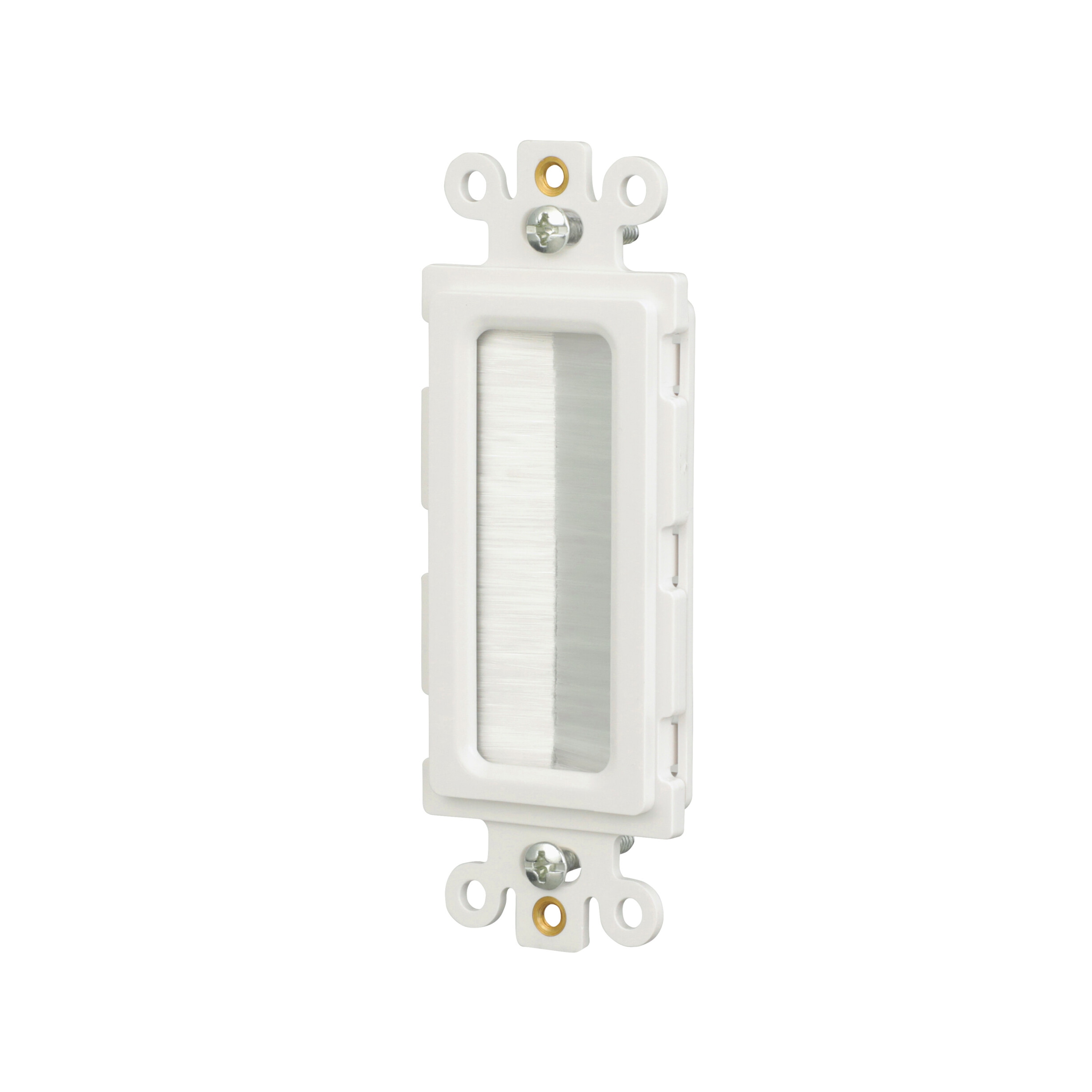 Eaton 1-Gang White Thermoplastic Indoor Wall Plate in the Wall