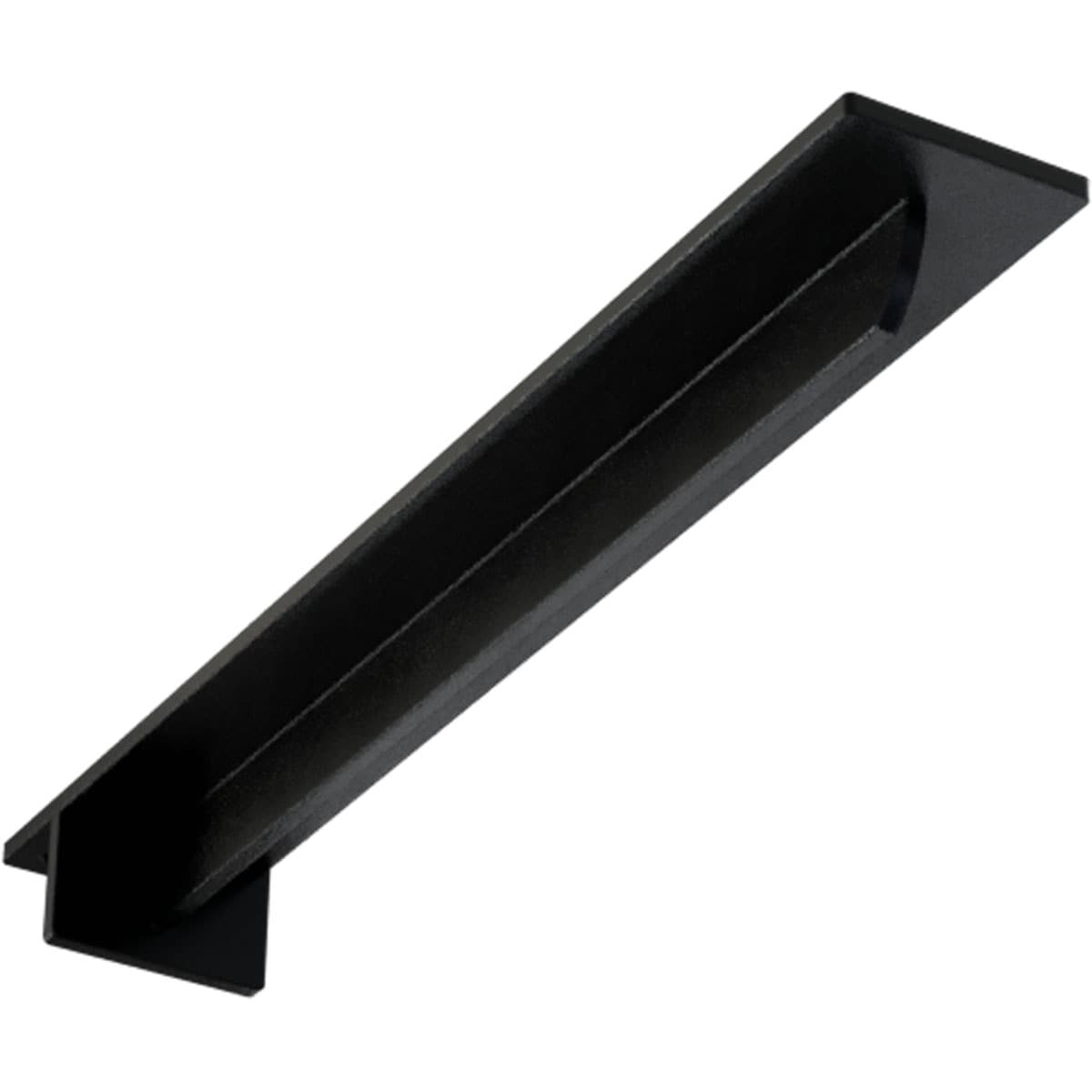 Ekena Millwork BKTM03X20X02HEPBL Heaton Hidden 20-in x 3-in x 2-in Black Steel Countertop support bracket