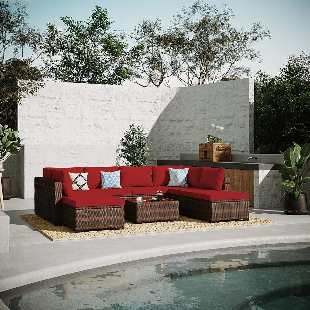 UPHA TBSF-ABCD-RED Patio-Conversation-Sets - View #7