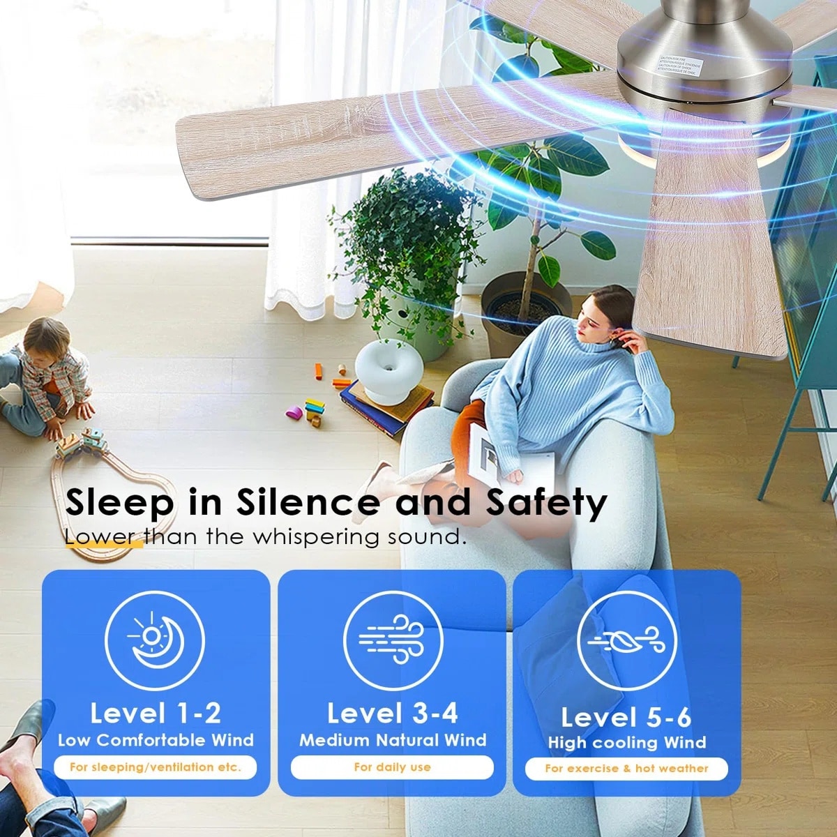 Kviflon LS8509-46NK Ceiling-Fans - View #3