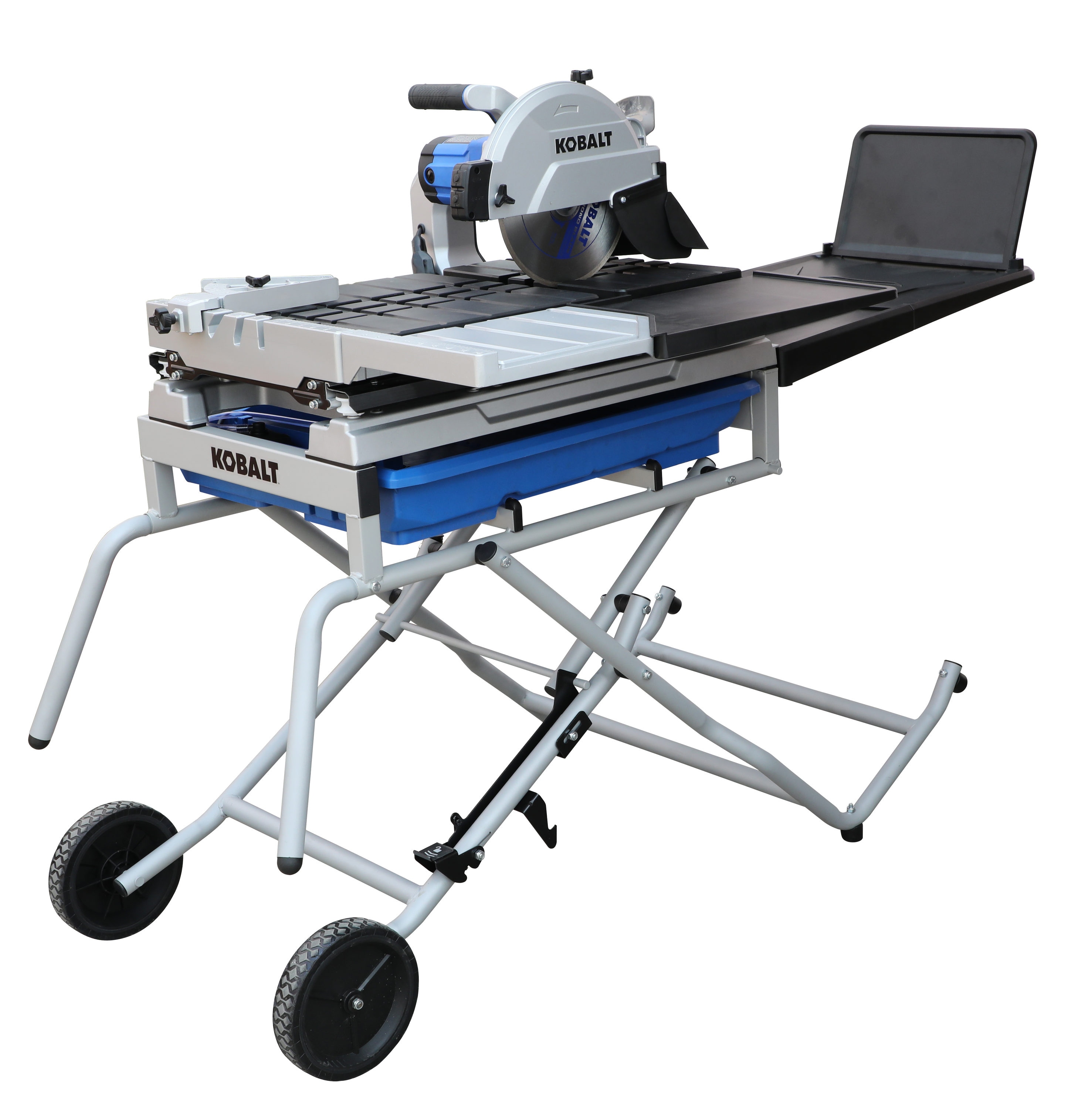 Kobalt 10-in 15-Amp Wet Sliding Table Tile Saw with Stand in the Tile Saws  department at Lowes.com