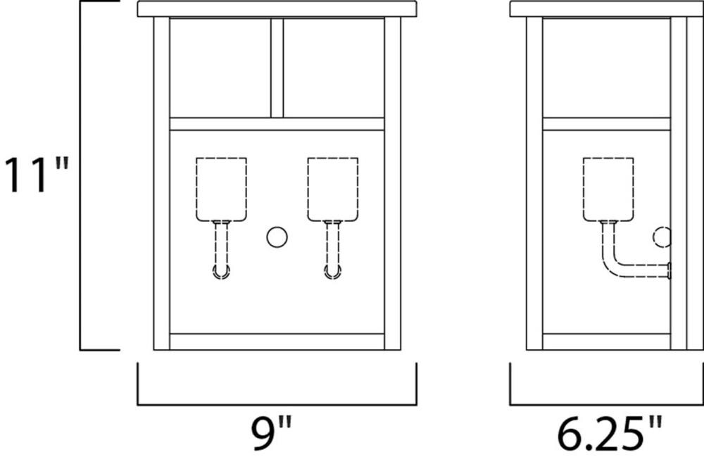 Maxim Lighting 4051WTBK Outdoor-Wall-Lighting - View #2