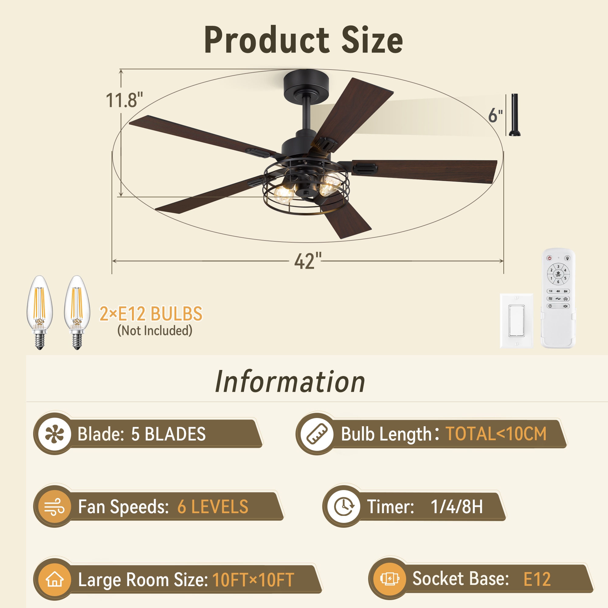 ZMISHIBO F-LQ42BK-1D02LS Ceiling-Fans - View #4