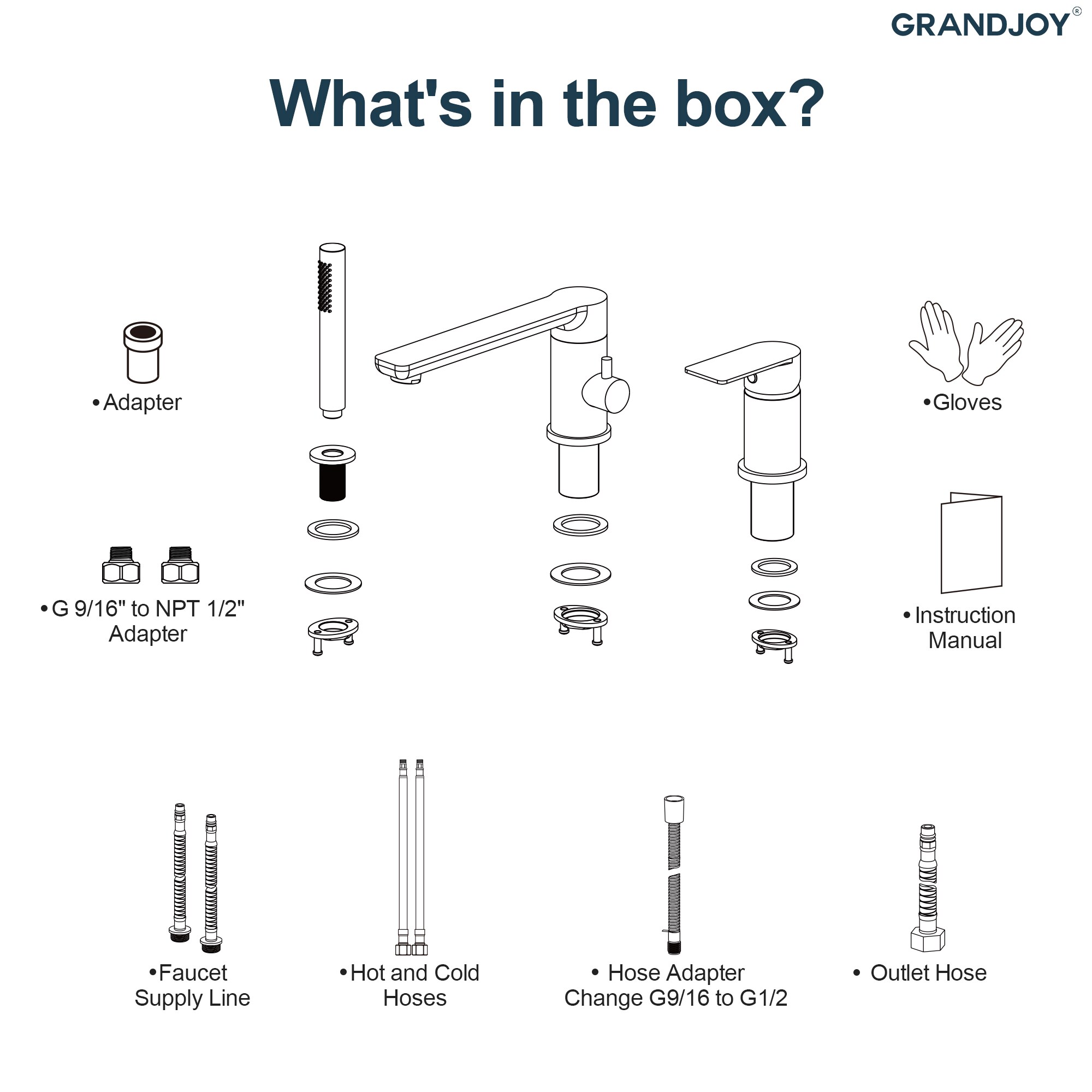 GRANDJOY SGF11GJ-60BN Roman-Tub-Faucets - View #13