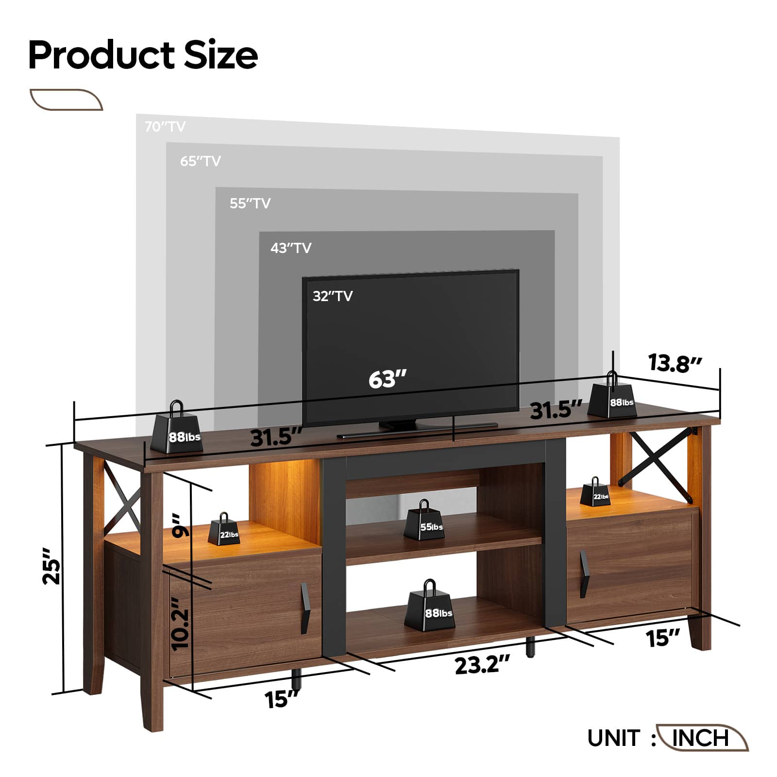 Bestier LOW-L103216P-ANCA Tv-Stands - View #6