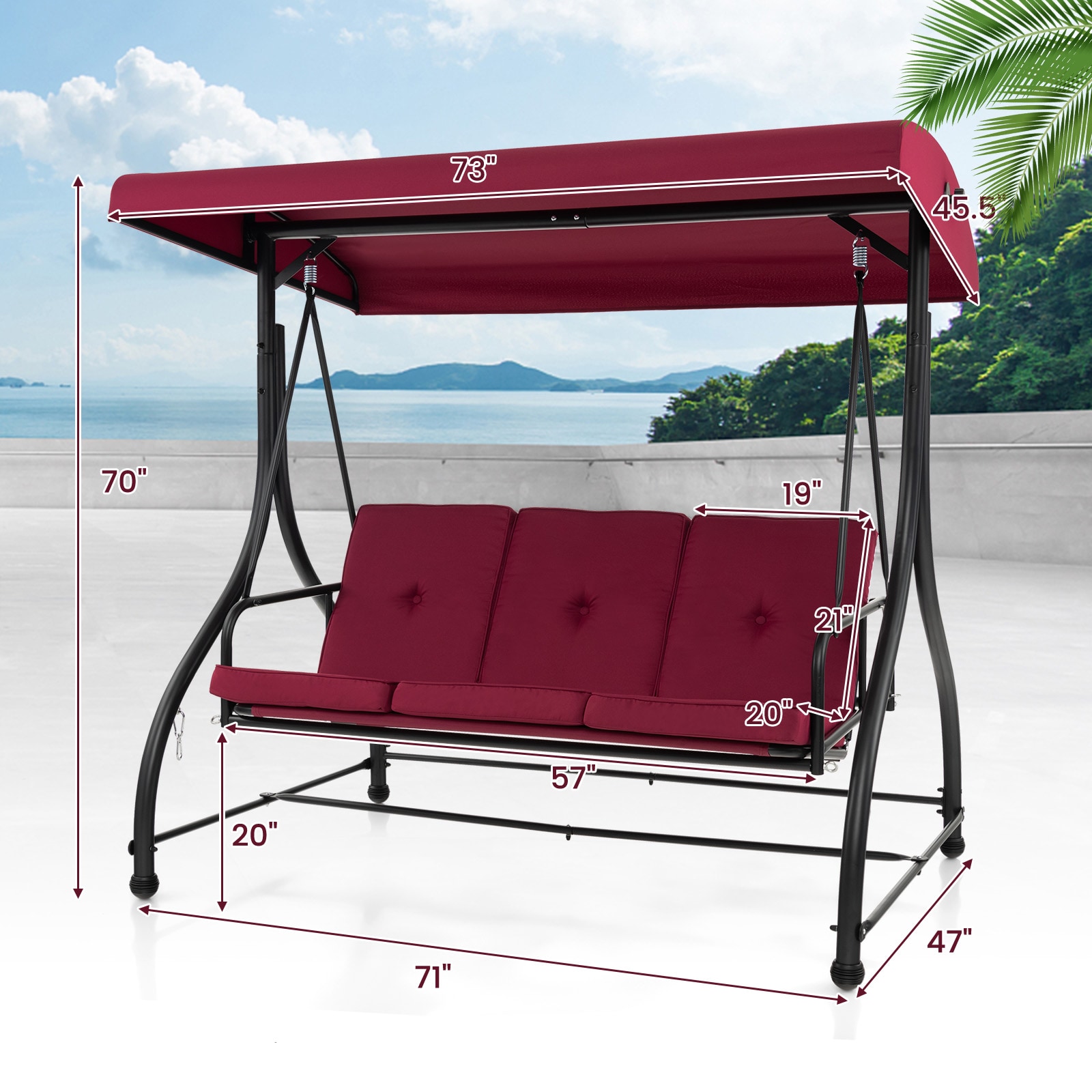 Costway LWS00101 Swing-Gliders - View #2