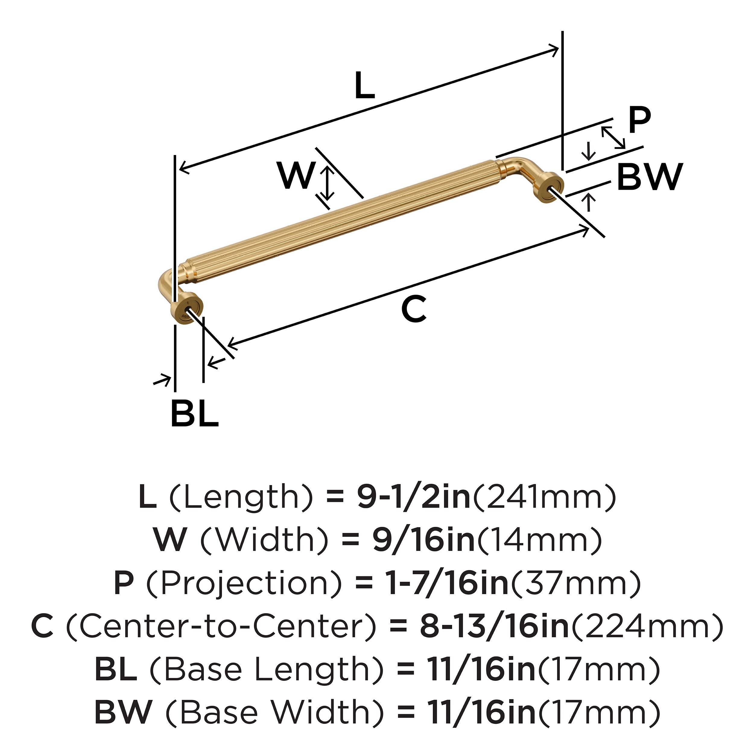 Amerock BP37706CZ Cabinet-Pulls - View #4