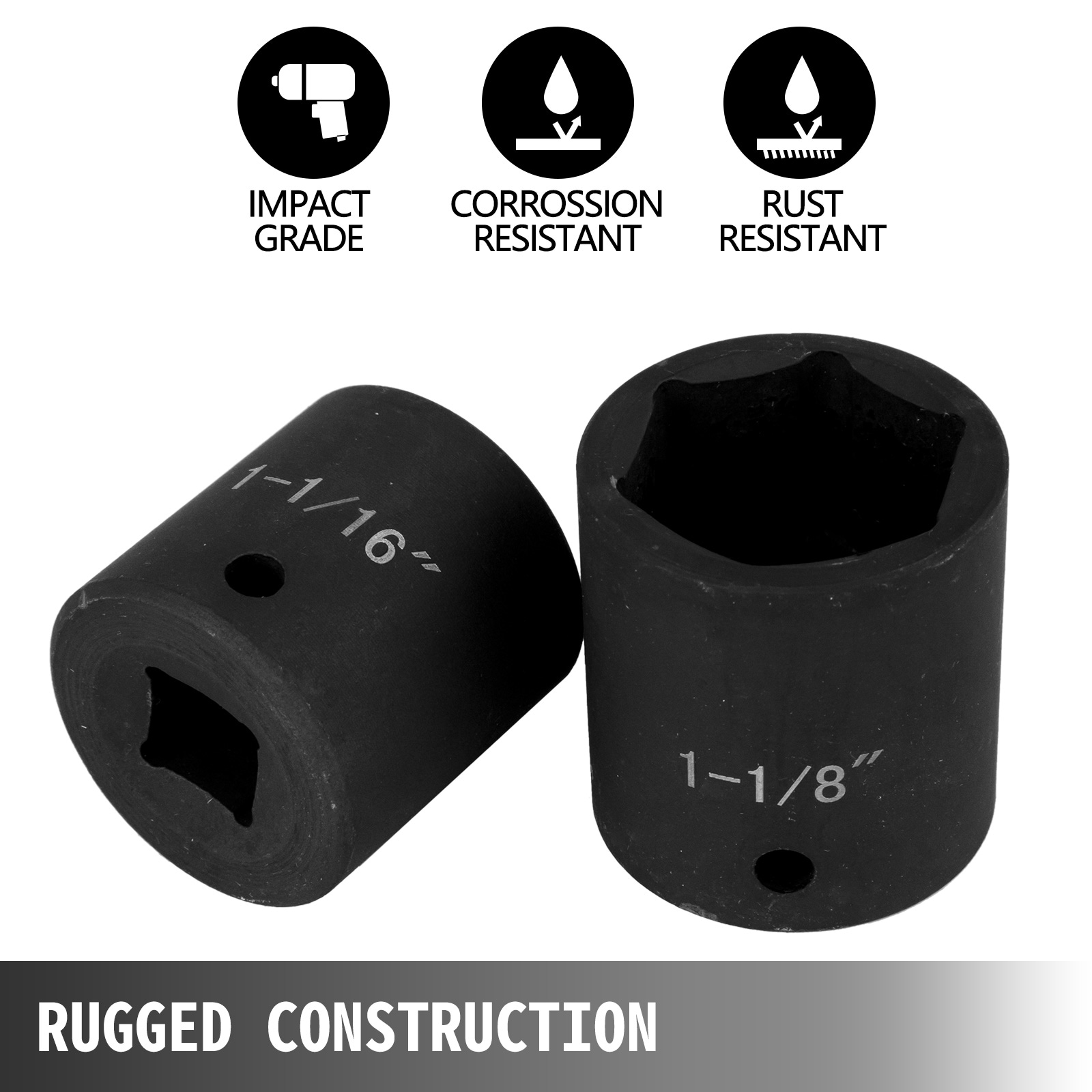 VEVOR SCCJTT19PC1203755V0 Impact-Socket-Sets - View #2