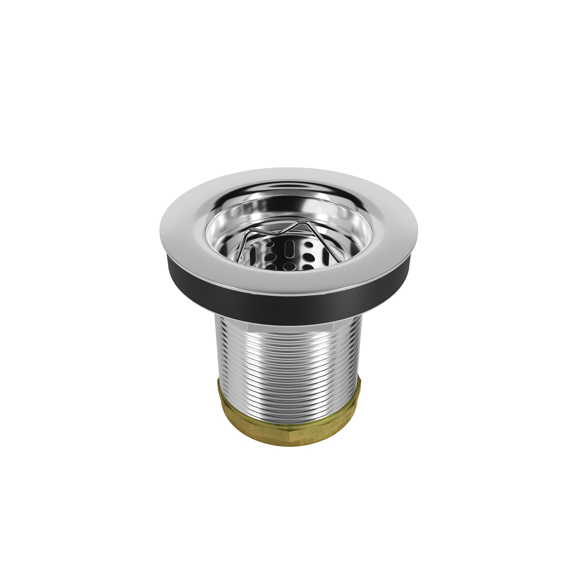 PROFLO PF73CP 2.5-in Chrome Brass Strainer basket