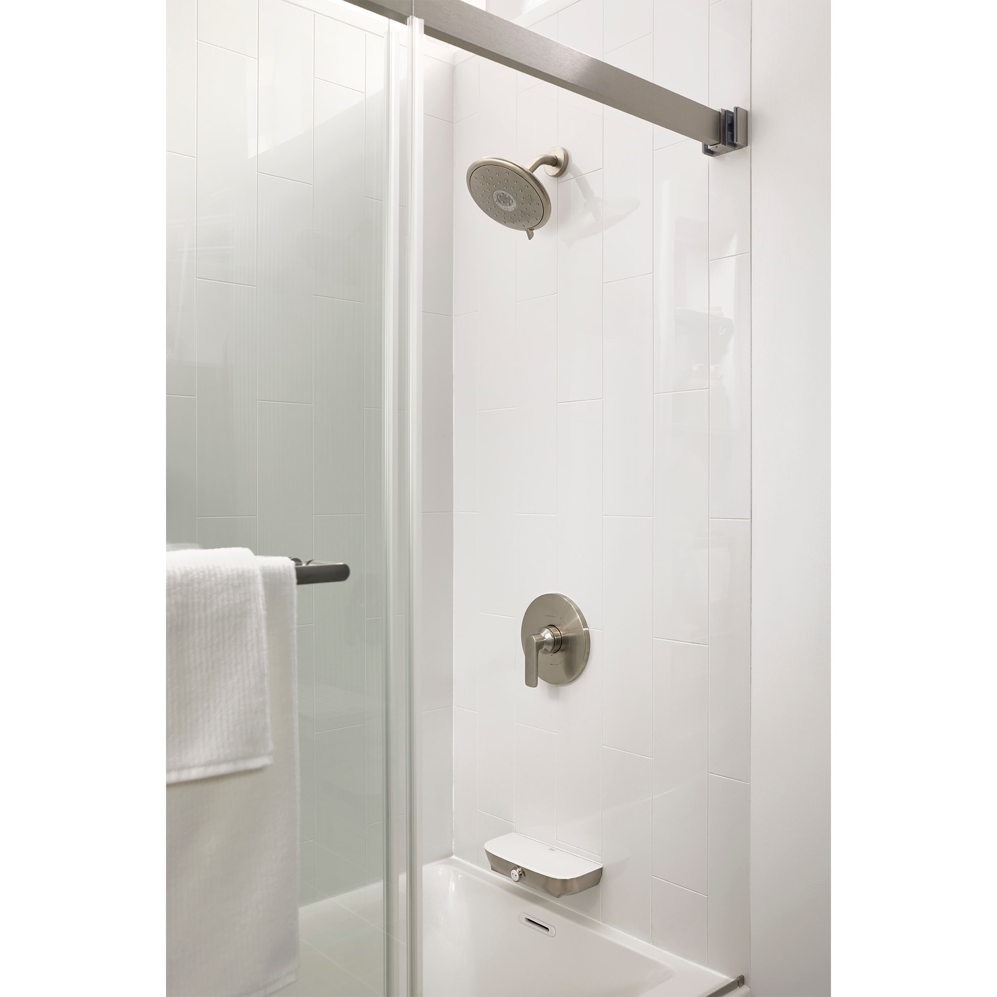 Brushed Nickel Wall Mounted Waterfall Tub Spout