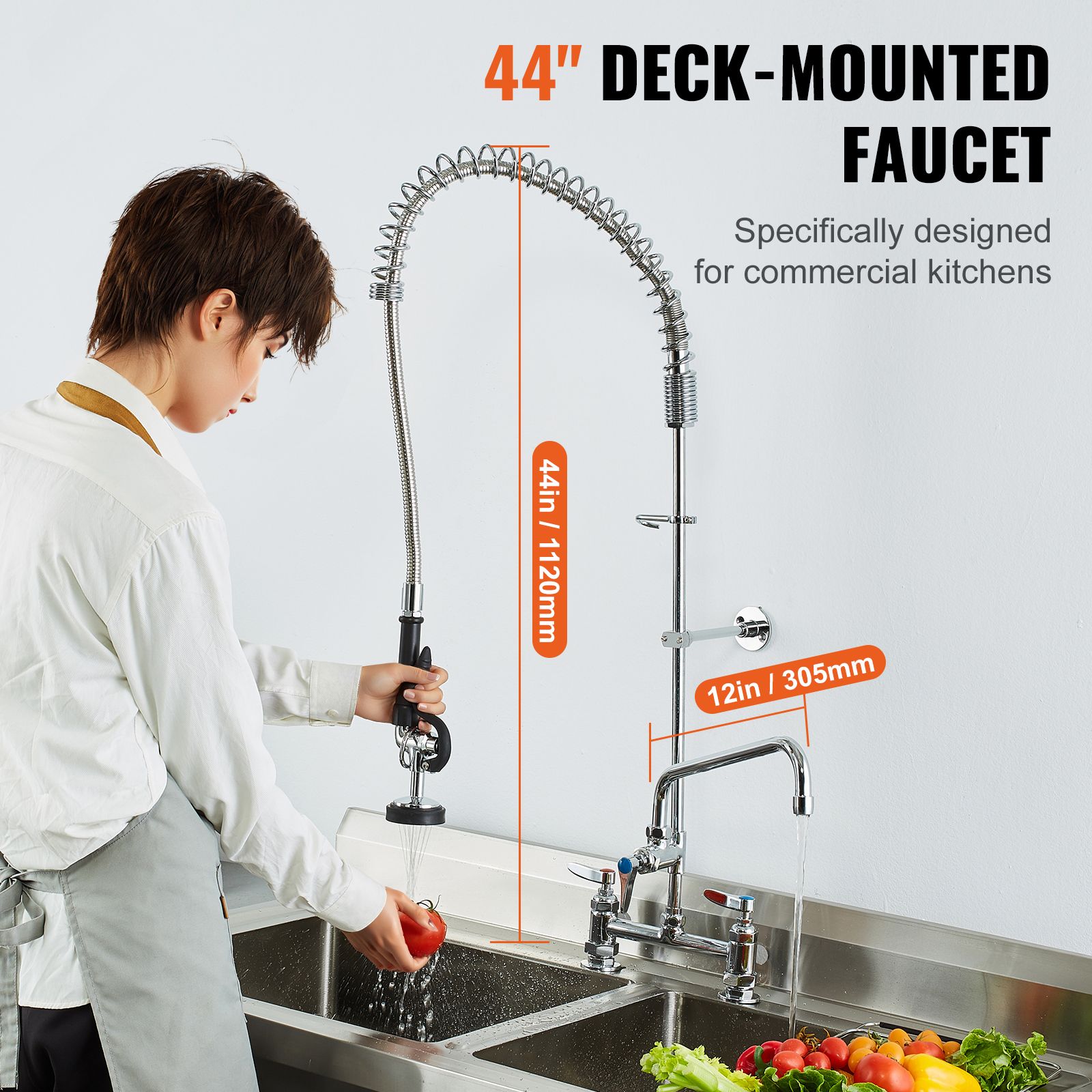 JUSHUA PQ-HQ4P8A Kitchen-Faucets - Thumbnail View #2