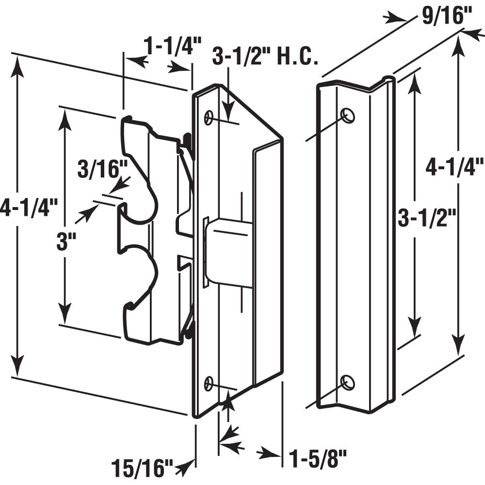 Prime-Line A 220 Sliding-Screen-Door-Handles - View #2
