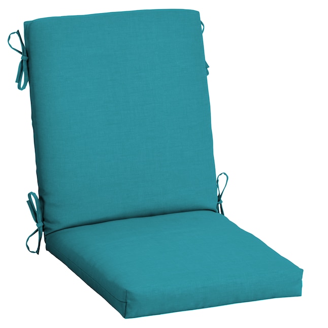 Arden Selections Lake Blue Leala High Back Patio Chair Cushion In The Furniture Cushions Department At Com - Tall Back Outdoor Patio Chairs