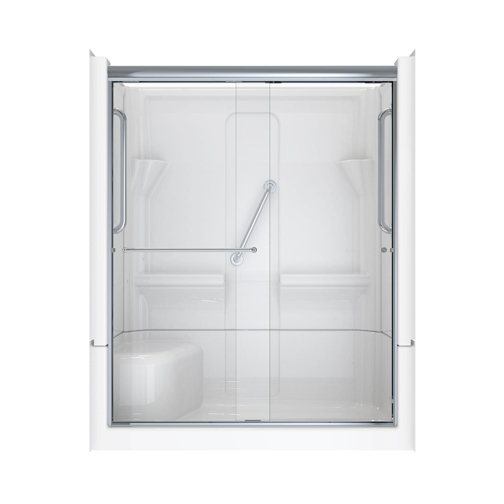 Laurel Mountain 6030SH1S4PSLWC1 Alcove-Shower-Kit - View #2