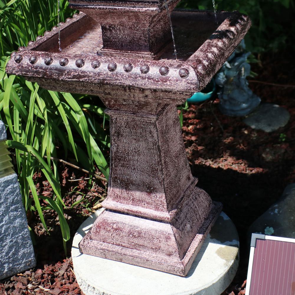 Sunnydaze Decor Richwell Solar with Battery Backup Bird Bath