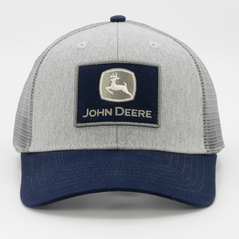 John Deere JDR-1179-GS Men's Heather Gray/Navy/Charcoal Cotton Baseball cap